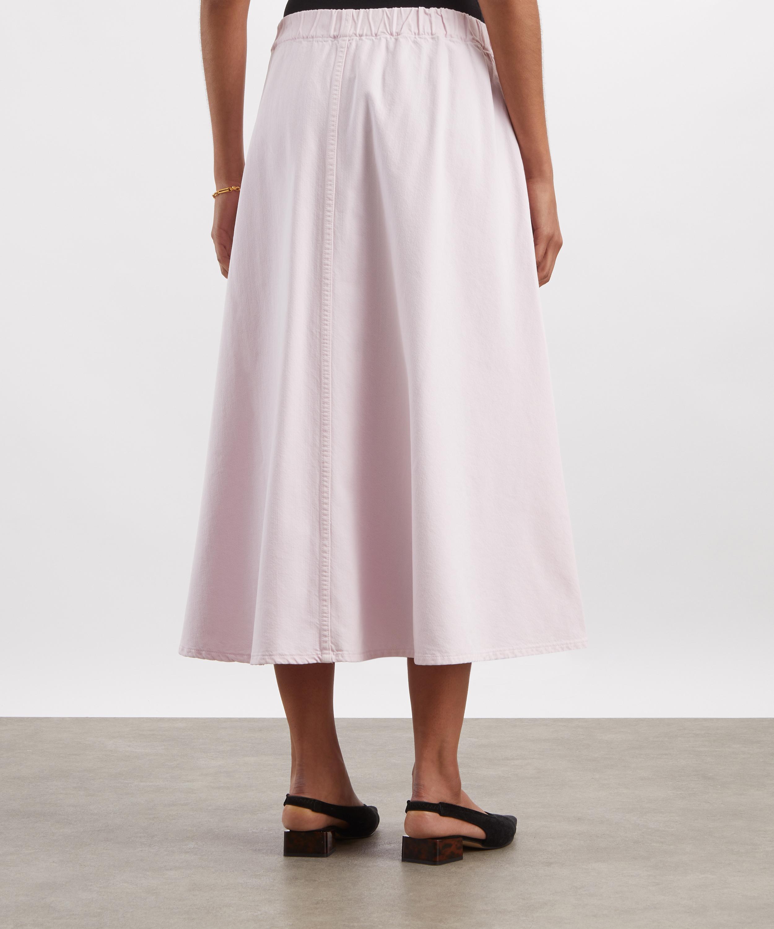 AGOLDE - Circle Wash Powder Pink Denim Skirt image number 2