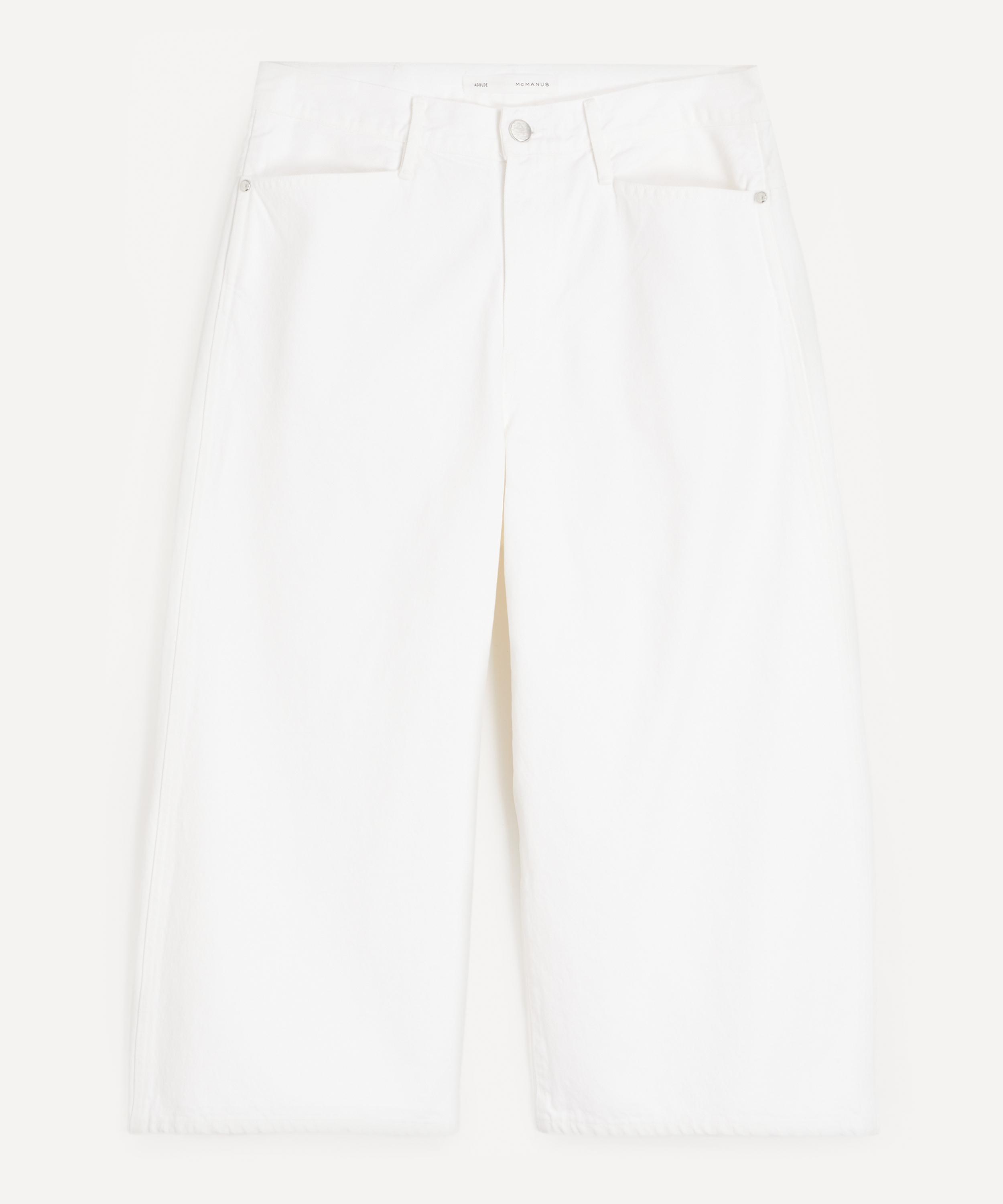 AGOLDE - White Skater Denim Shorts&nbsp;