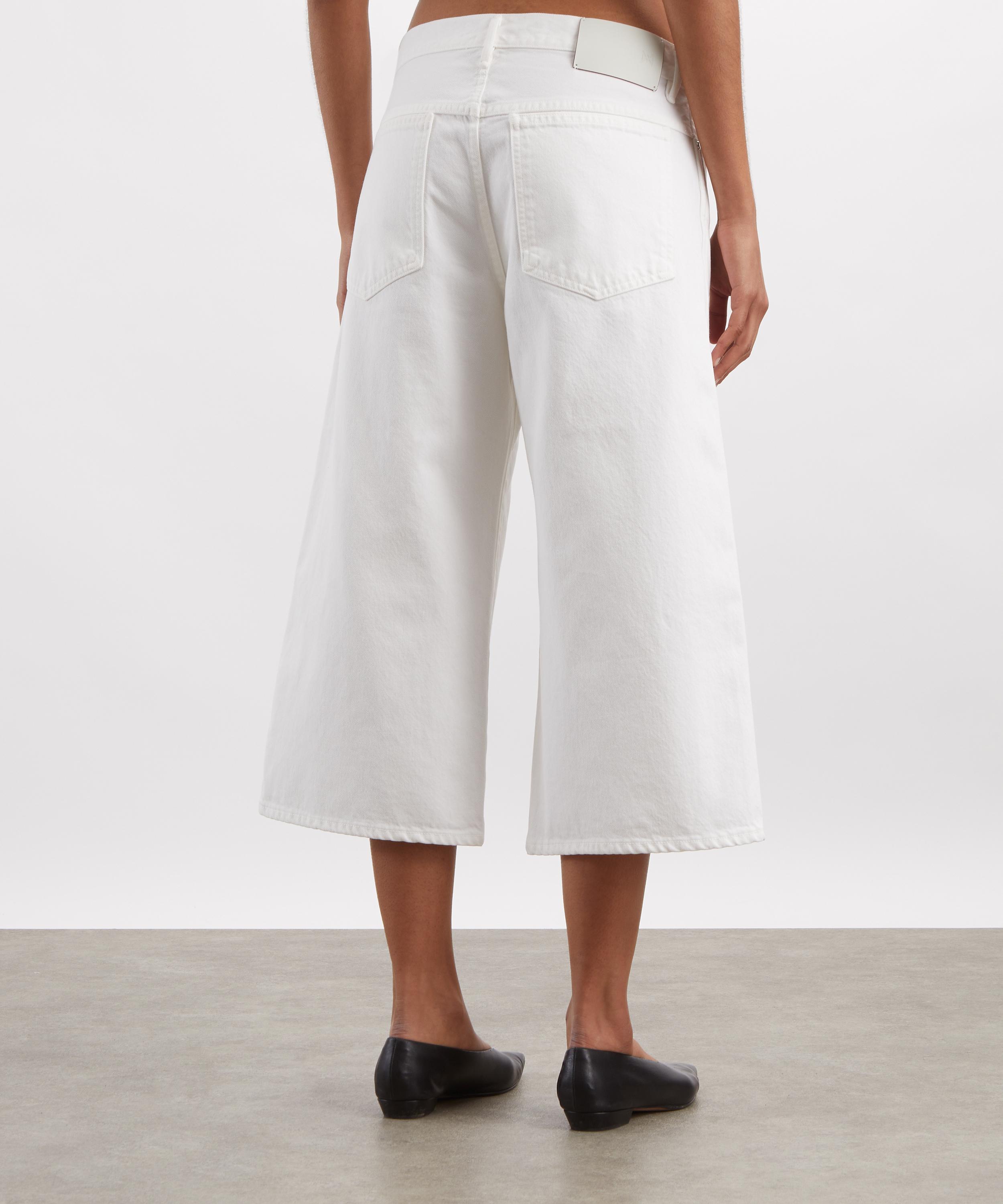 AGOLDE - White Skater Denim Shorts&nbsp; image number 3