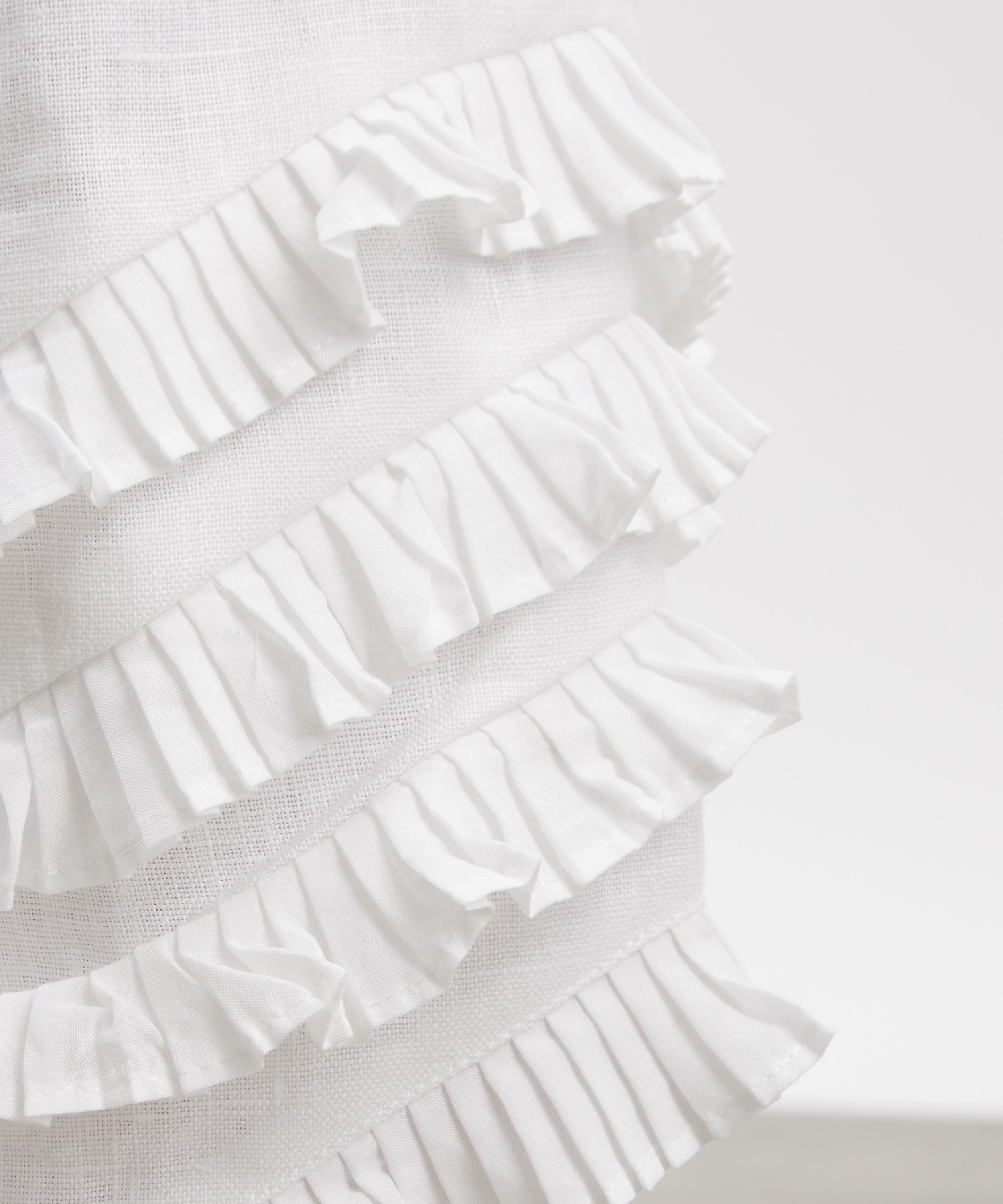 Posse - Florence Linen Ruffle Trousers image number 4