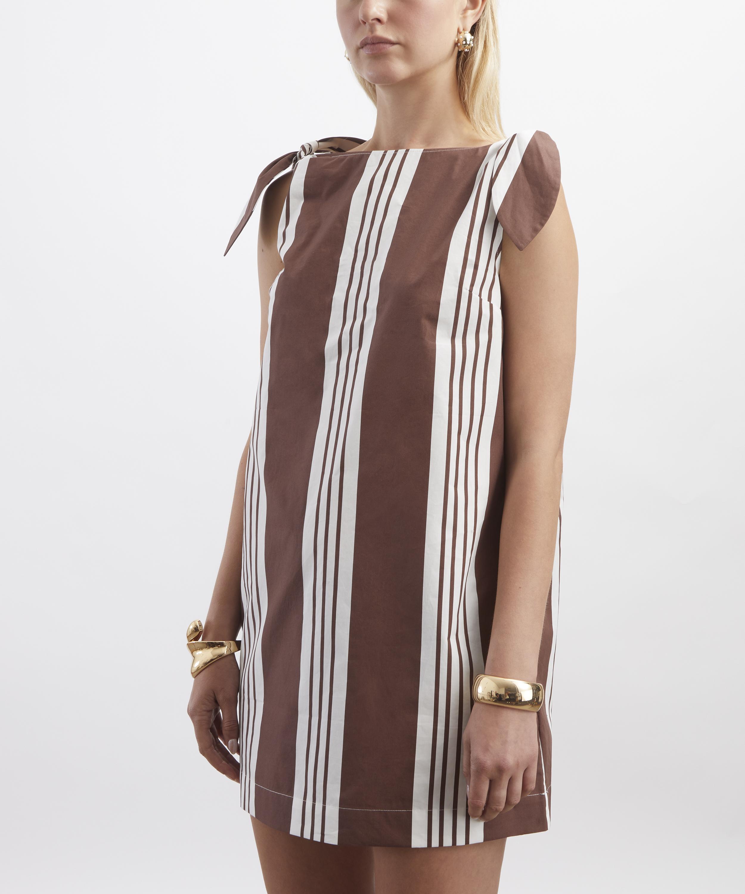 Posse - Rosie Chocolate Stripe Mini Dress&nbsp; image number 2