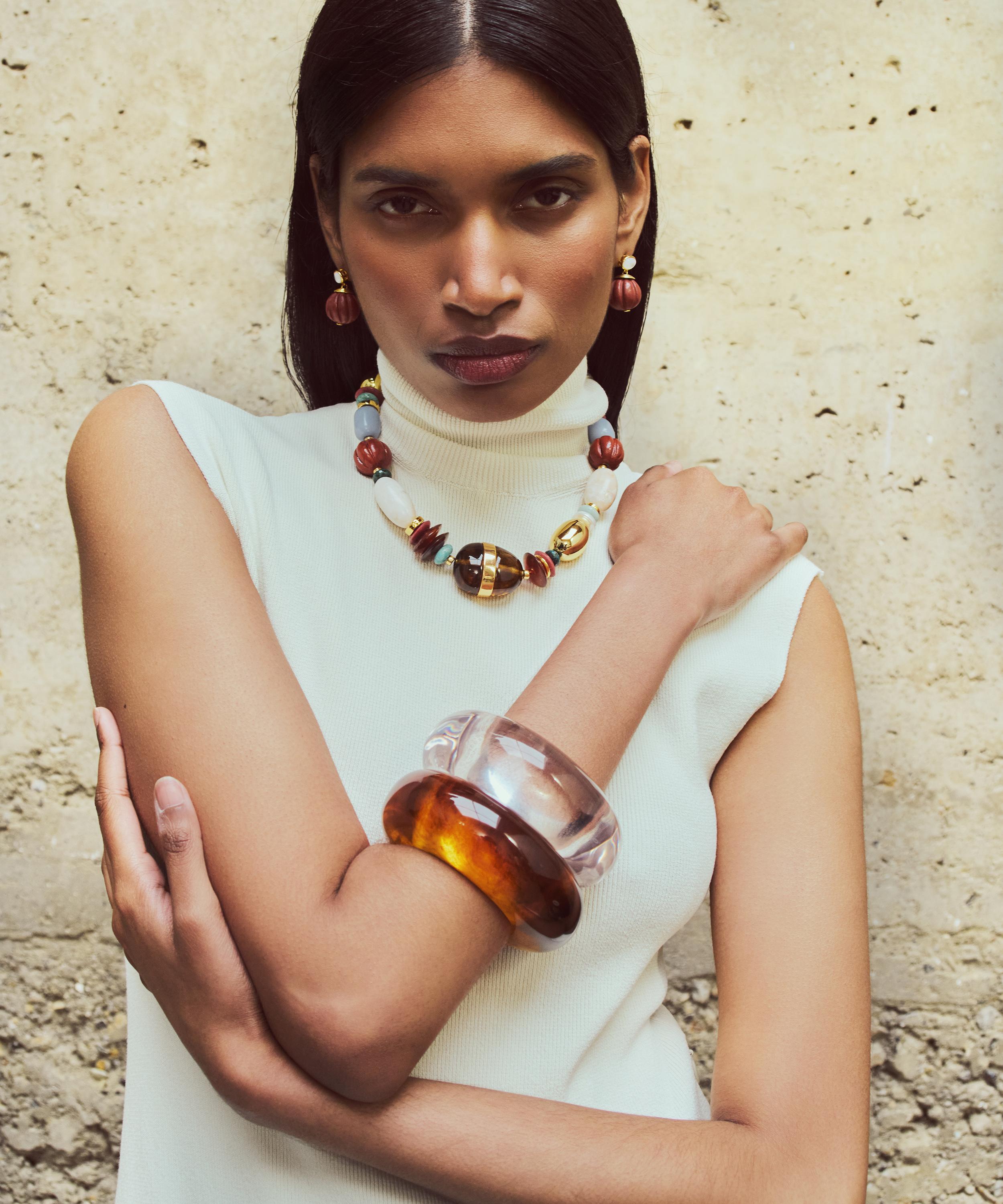 Lizzie Fortunato - Gold-Plated Kona Collar Necklace image number 1