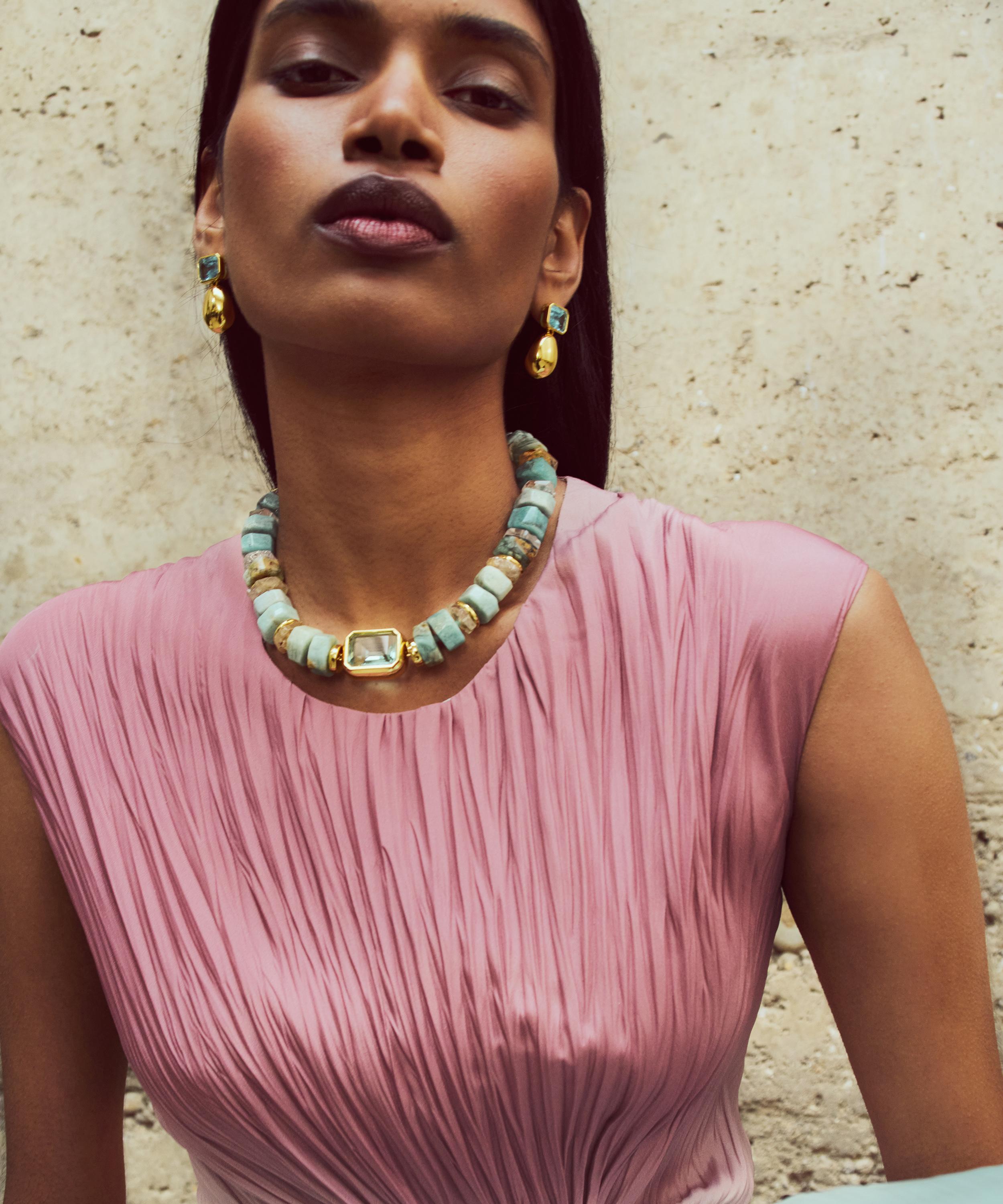 Lizzie Fortunato - 24ct Gold-Plated Goddess Collar Necklace image number 1