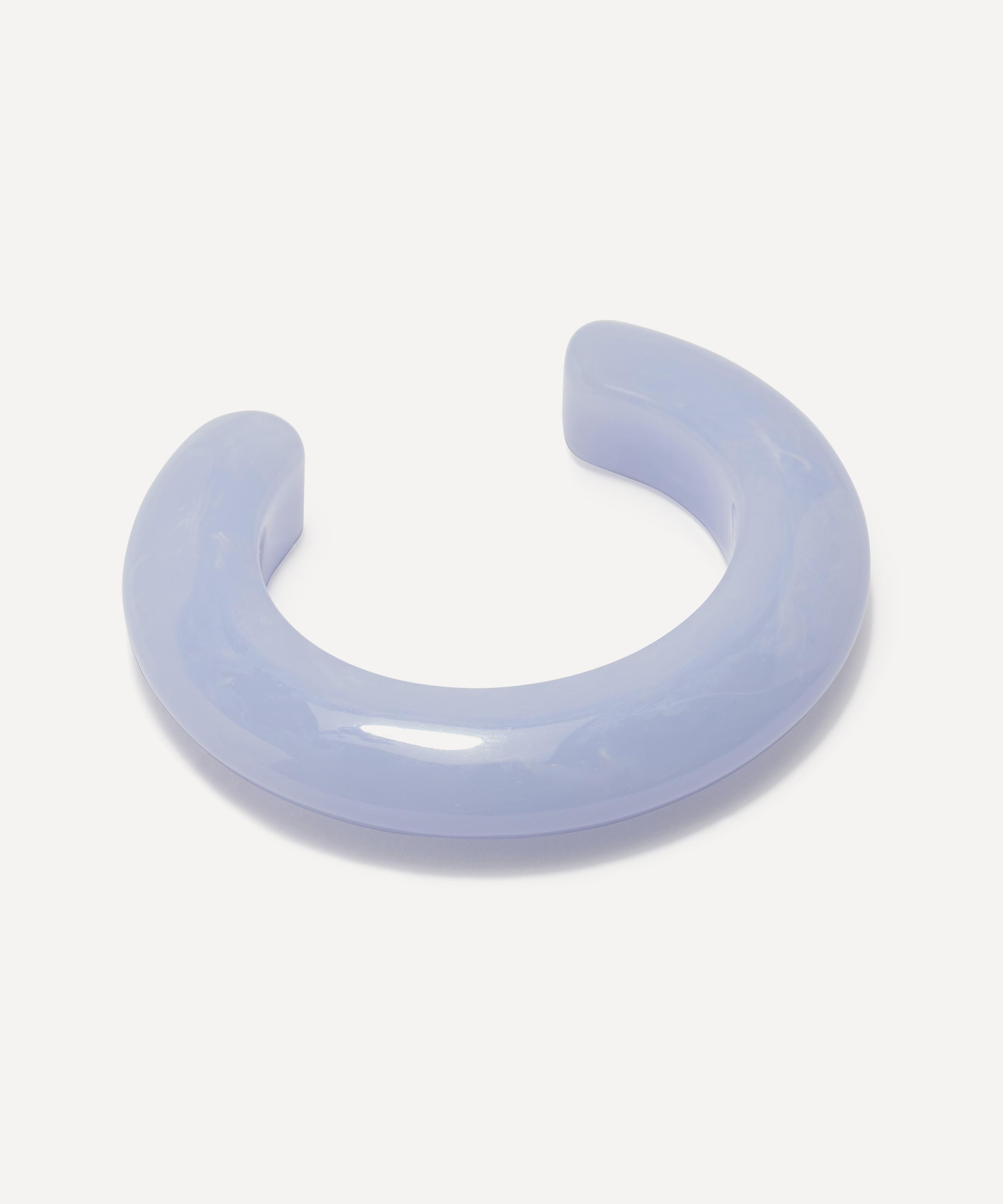 Lizzie Fortunato - Marbled Blue Lace Ridge Cuff Bracelet