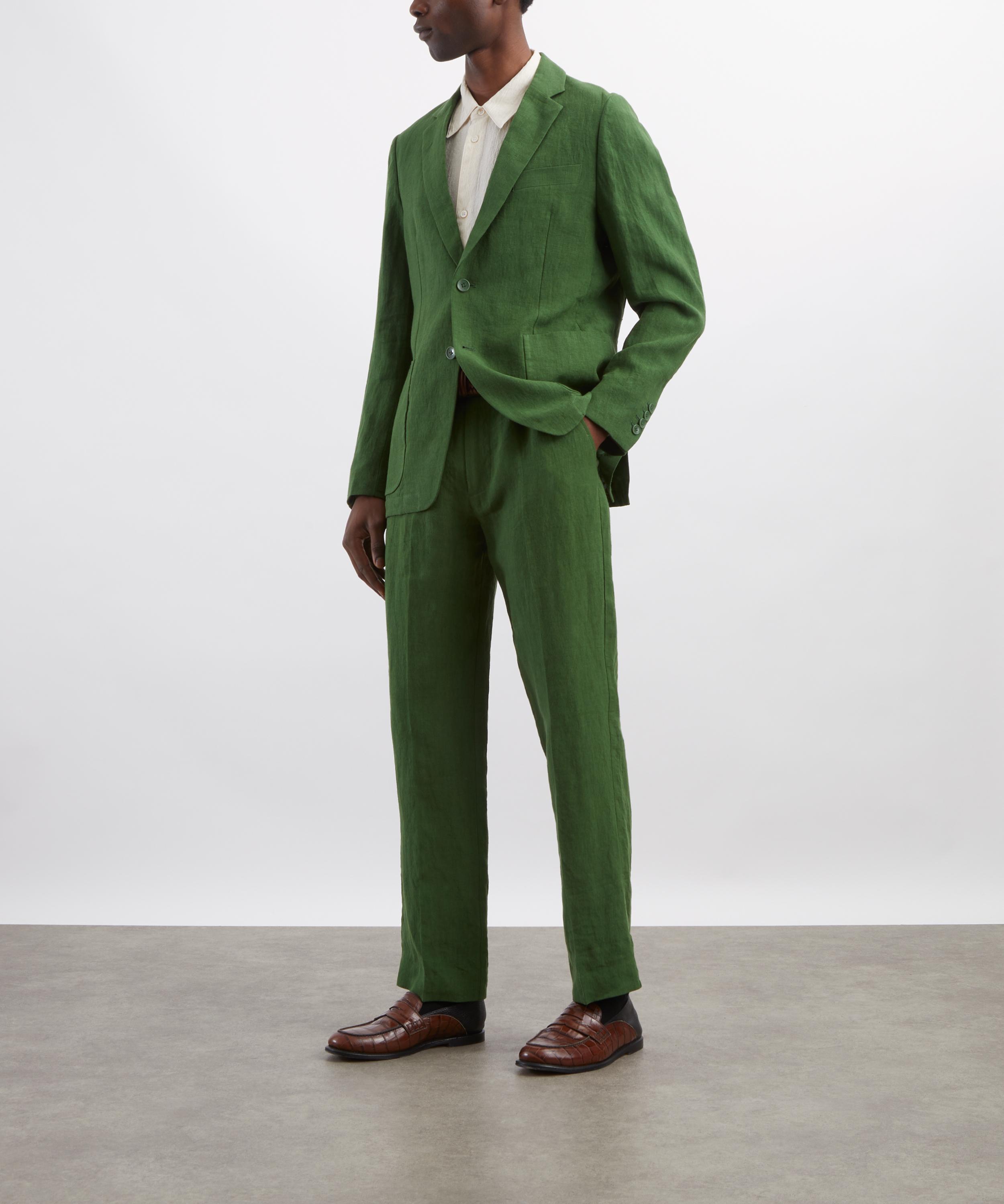 Percival - Forest Tailored Linen Blazer&nbsp; image number 1