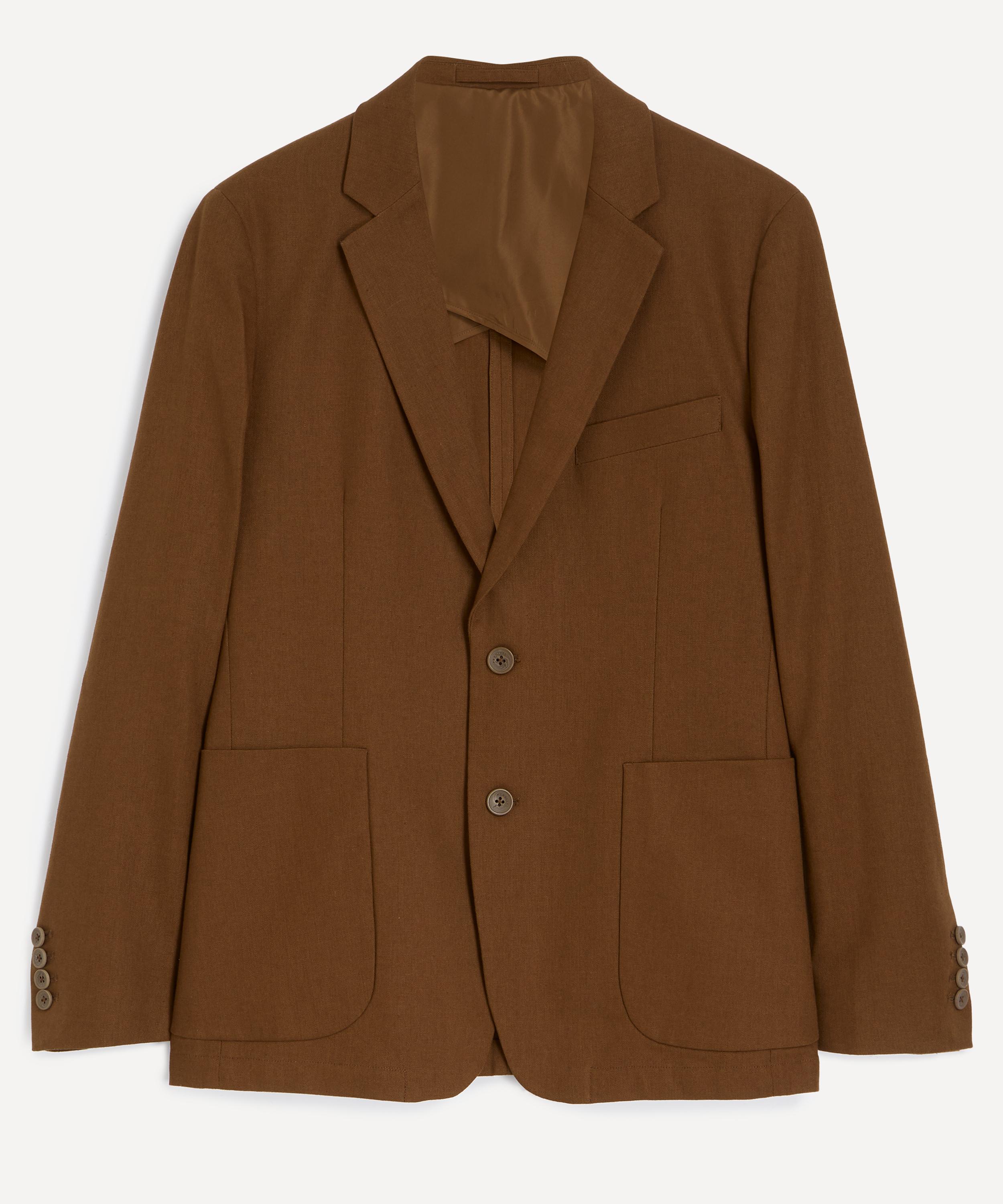Percival - Brown Tailored Linen Blazer&nbsp;