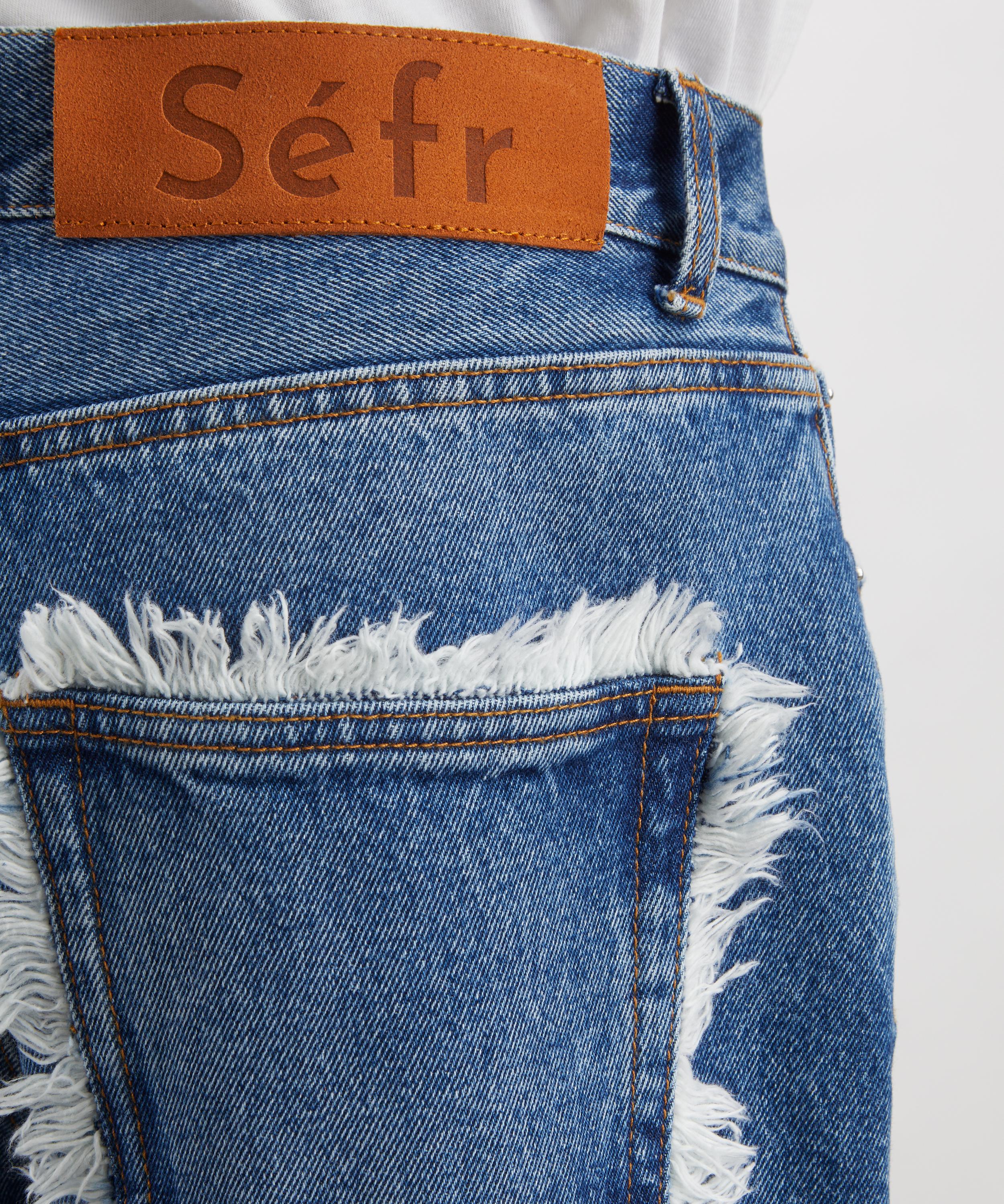 S&eacute;fr - Frayed Cut Jeans image number 4