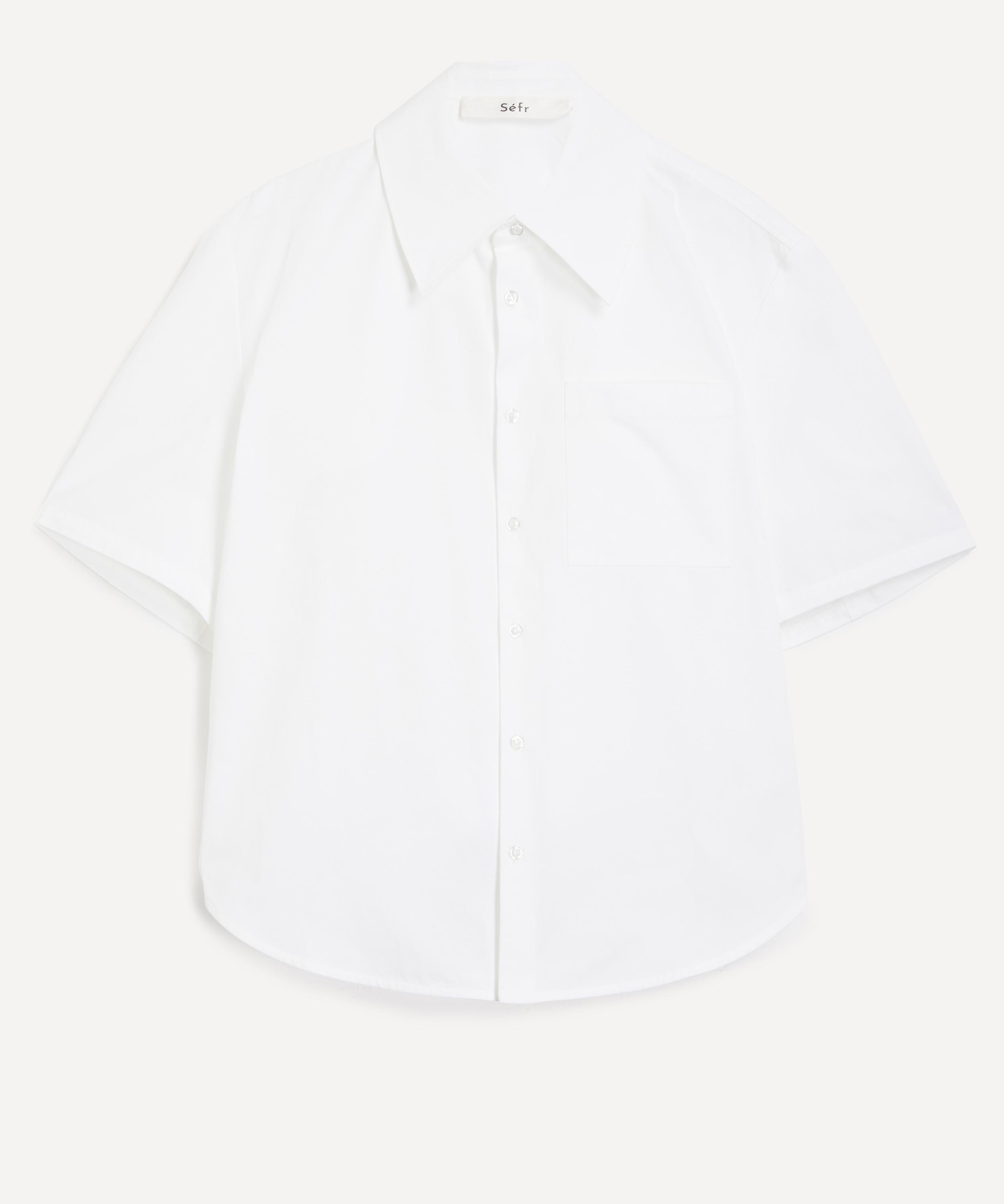 S&eacute;fr - Waylon White Poplin Shirt