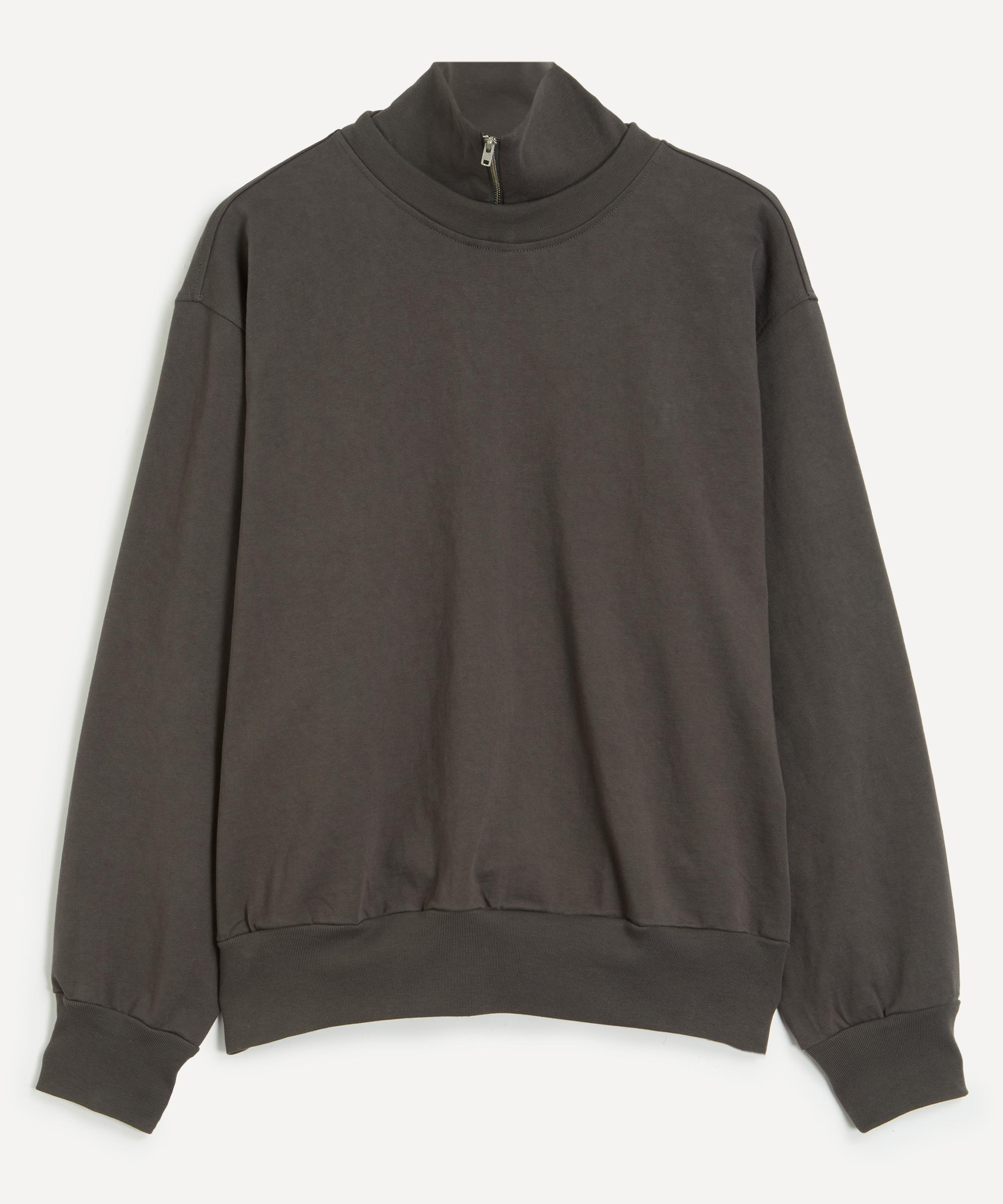 Lady White Co. - Layered &frac14; Zip Pewter Sweatshirt