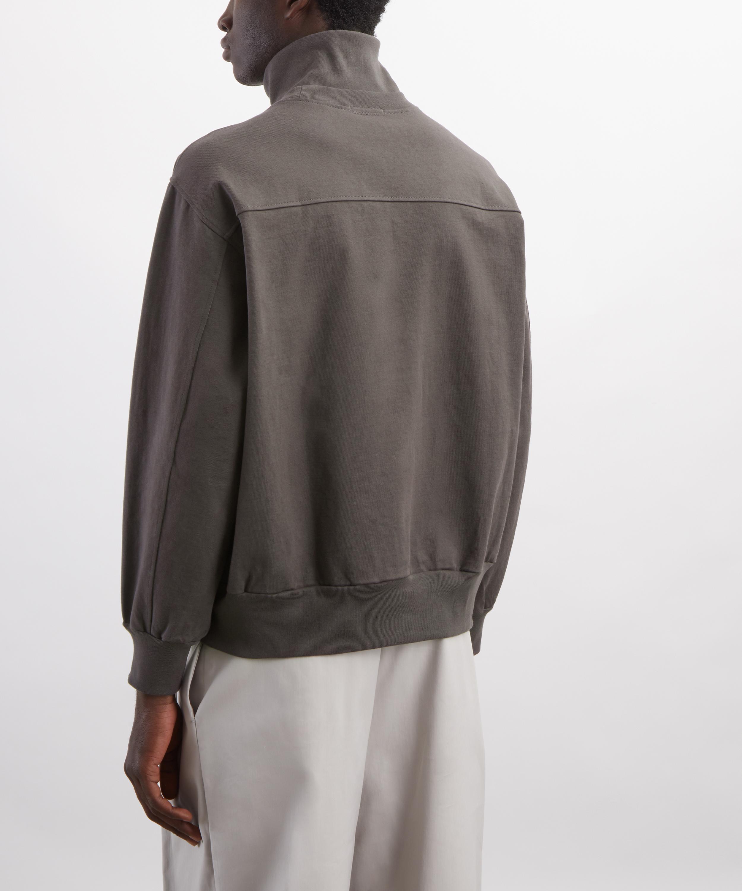 Lady White Co. - Layered &frac14; Zip Pewter Sweatshirt image number 3
