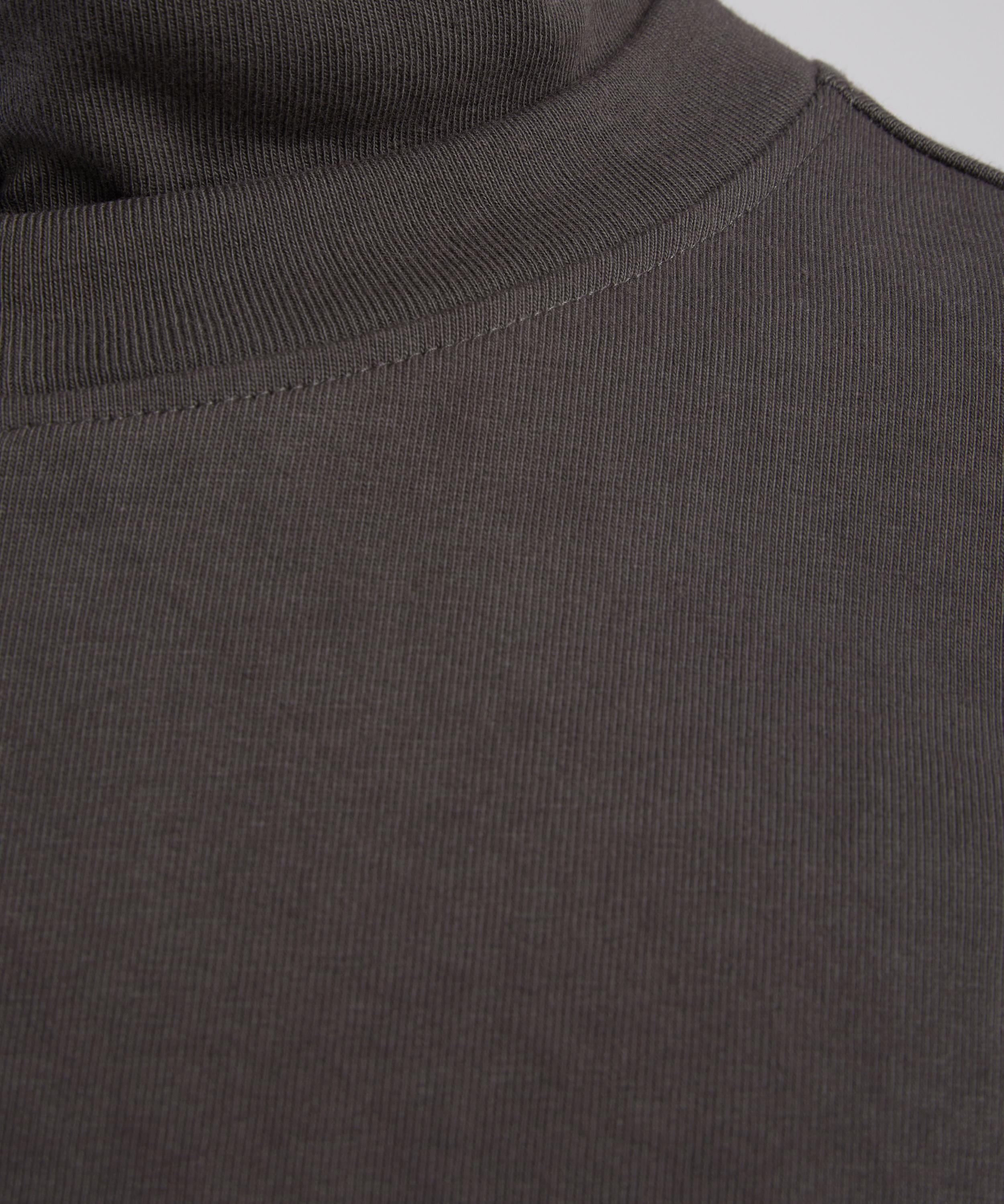 Lady White Co. - Layered &frac14; Zip Pewter Sweatshirt image number 4