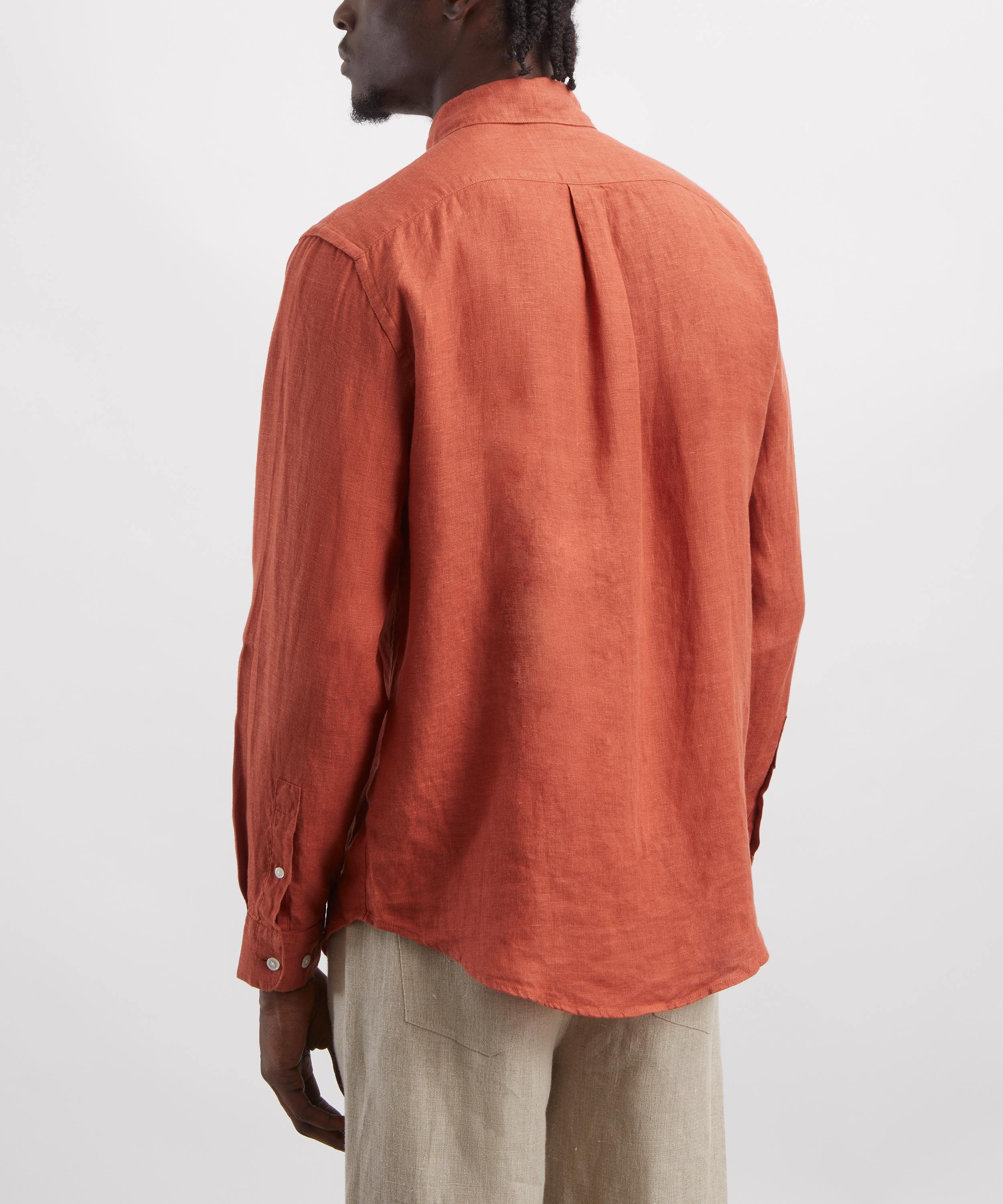 Portuguese Flannel - Linen Shirt in Dark Brown image number 3