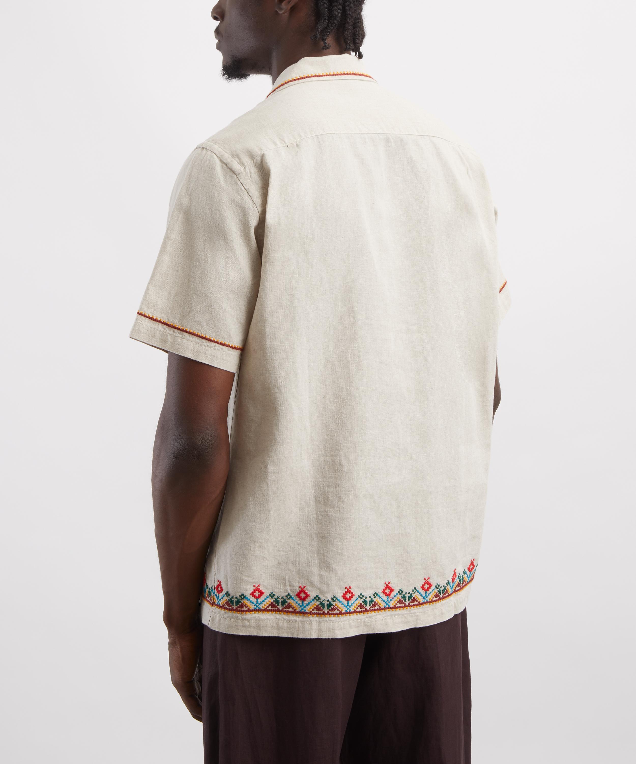 Portuguese Flannel - Folclore Embroidery Short-Sleeve Shirt image number 3