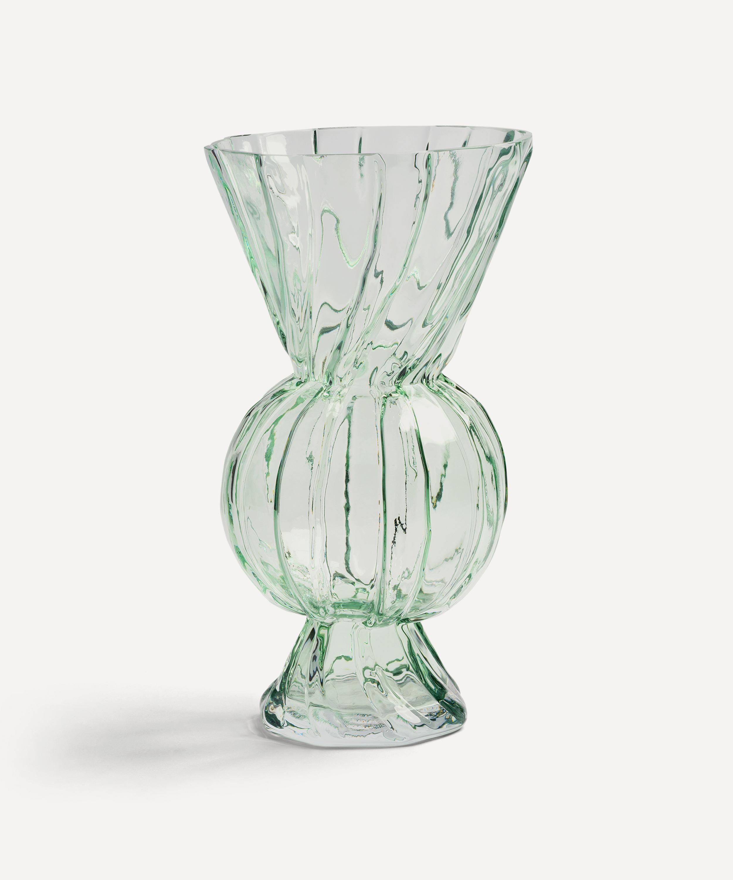 &Klevering - Green Rhombic Glass Vase