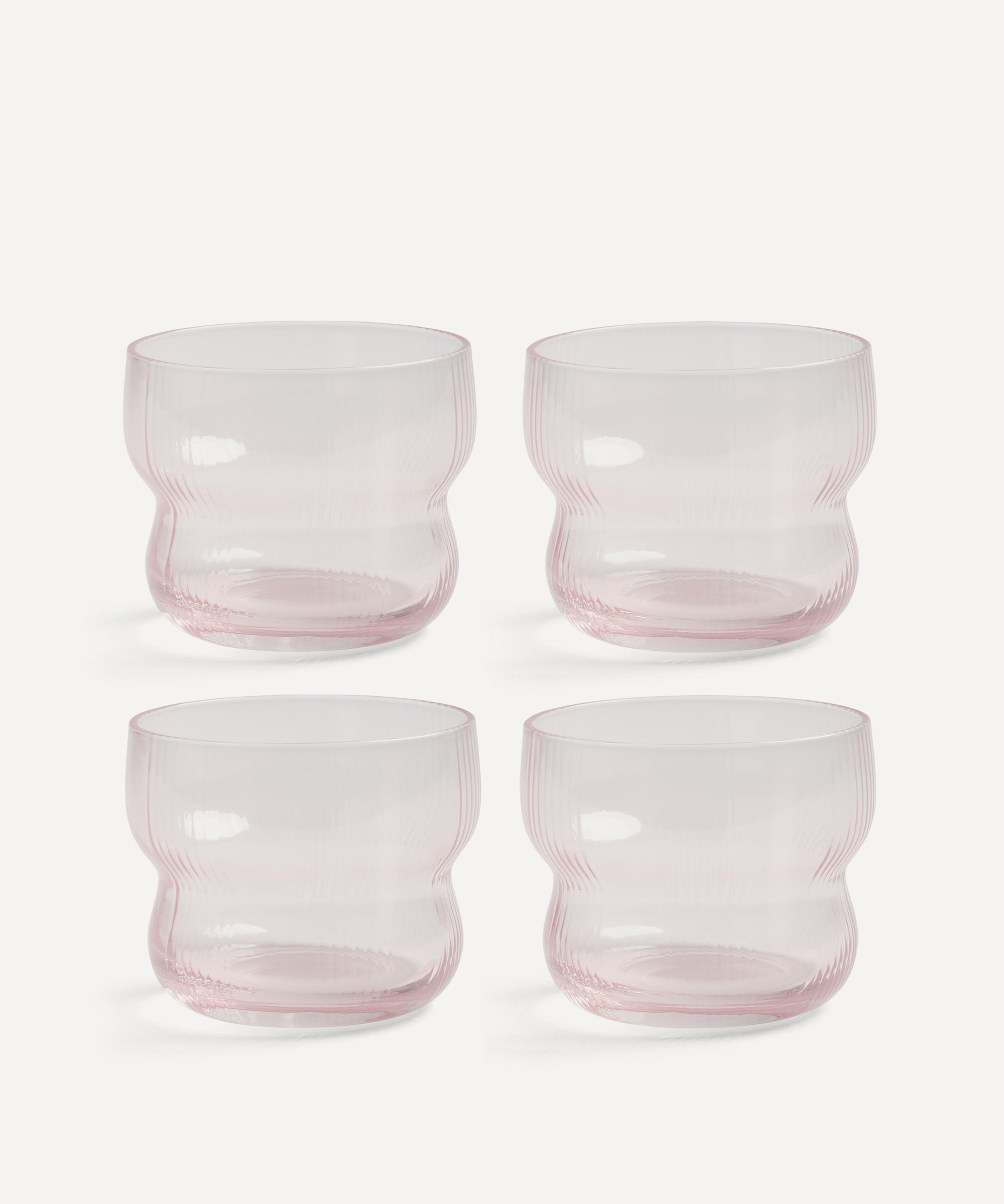 &Klevering - Pink Glass Circus Set of Four
