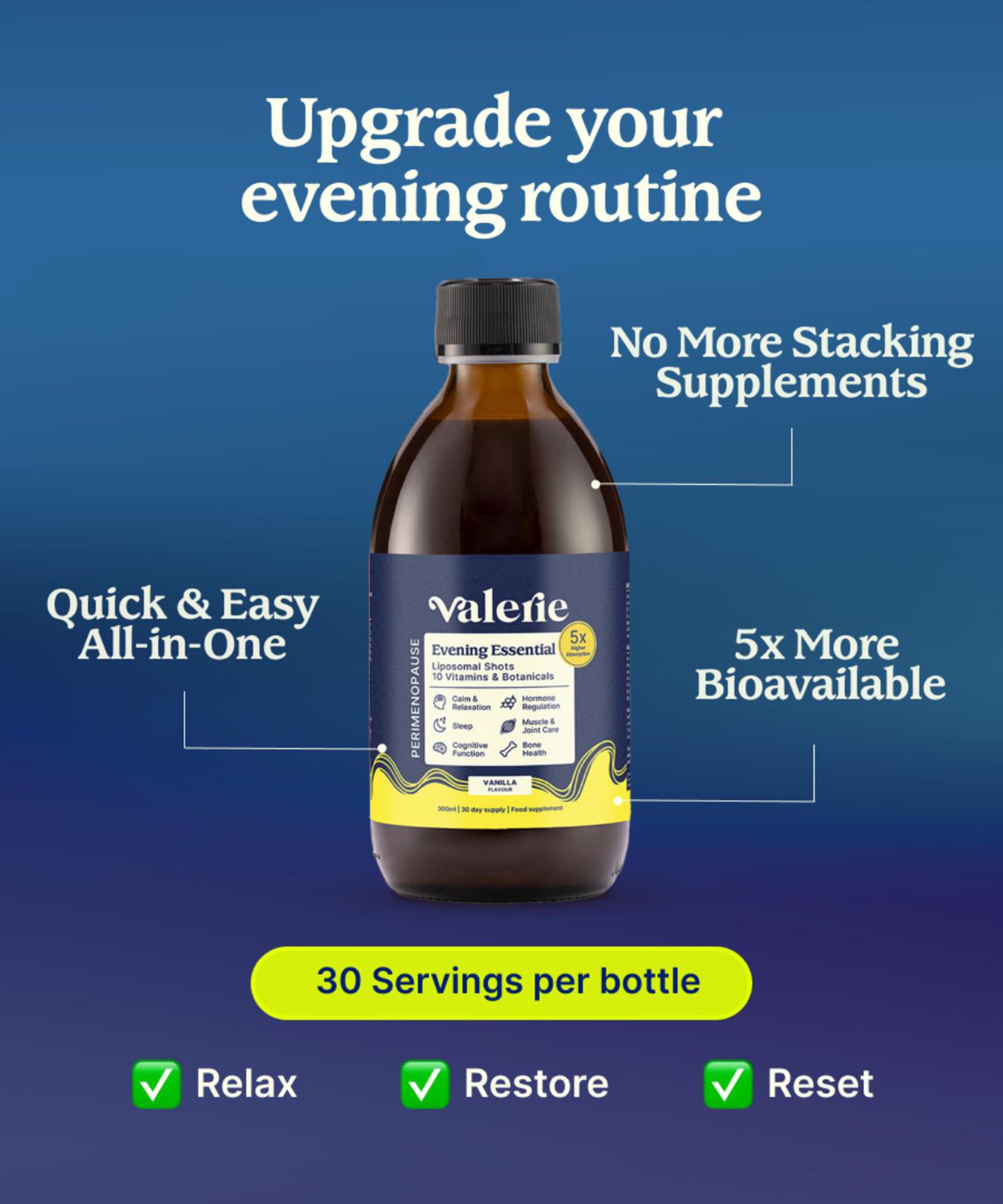 Valerie - Evening Perimenopause Shots 300ml image number 1
