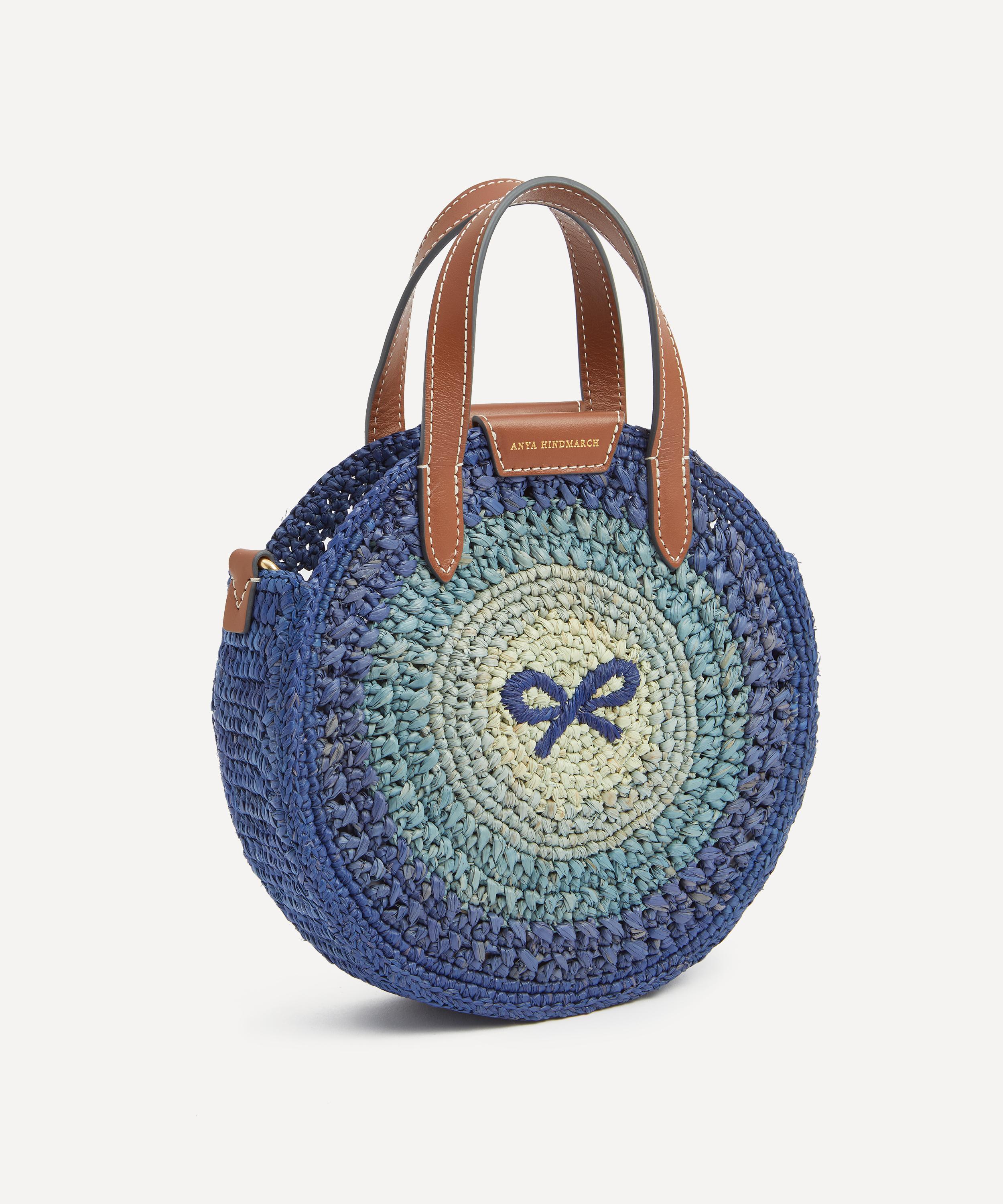 Anya Hindmarch - Small Raffia Round Bow Tote Bag image number 1