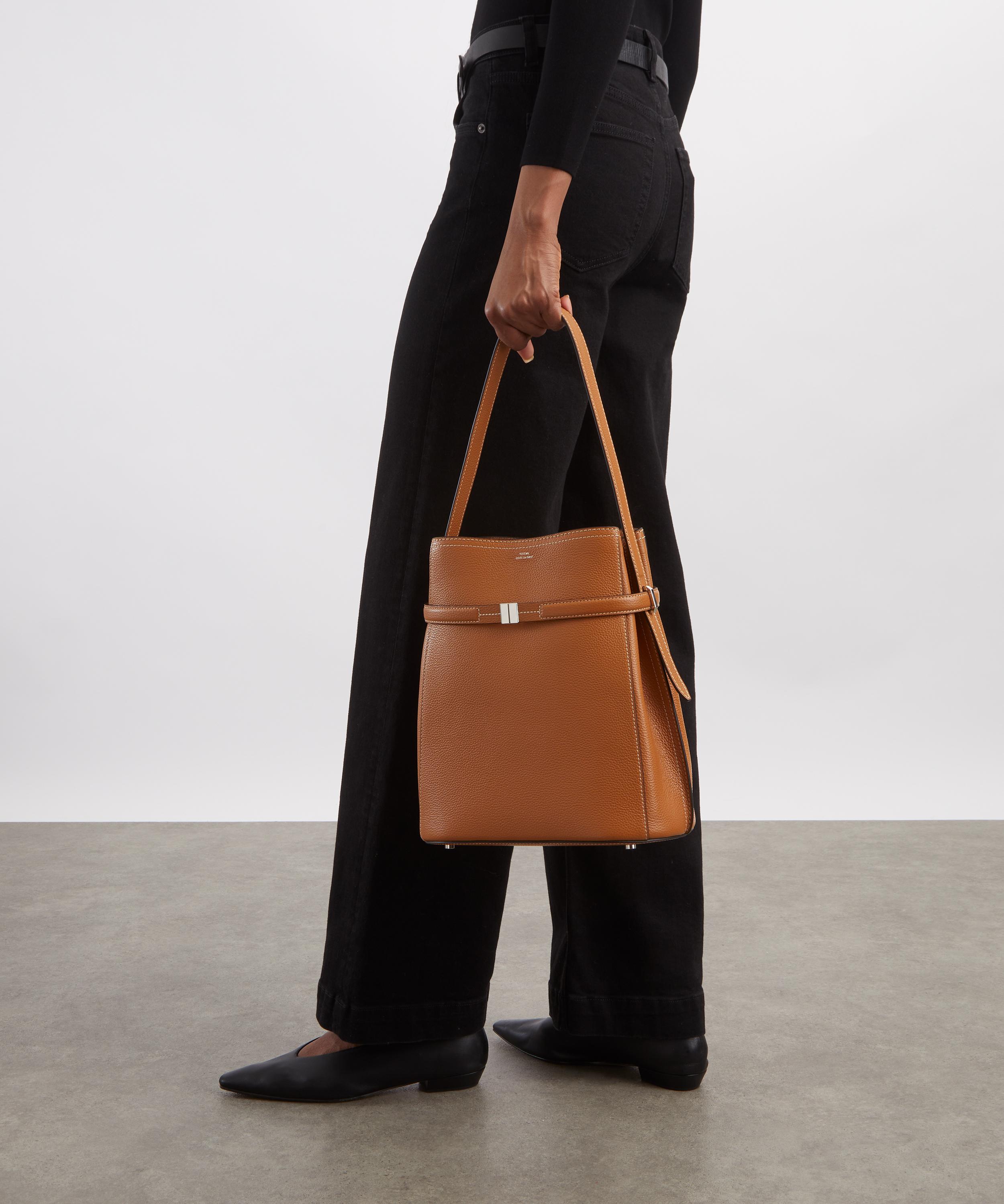 Toteme - Belted Leather Buckle Bag image number 1