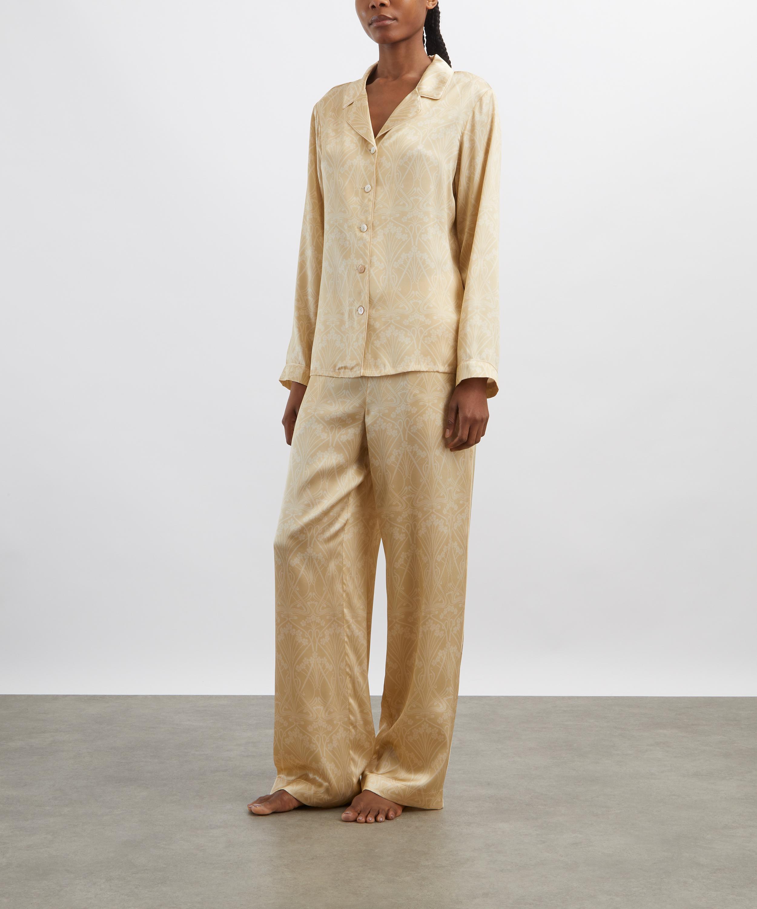 Liberty - Nouveau Ianthe Silk-Satin Pyjama Set image number 2