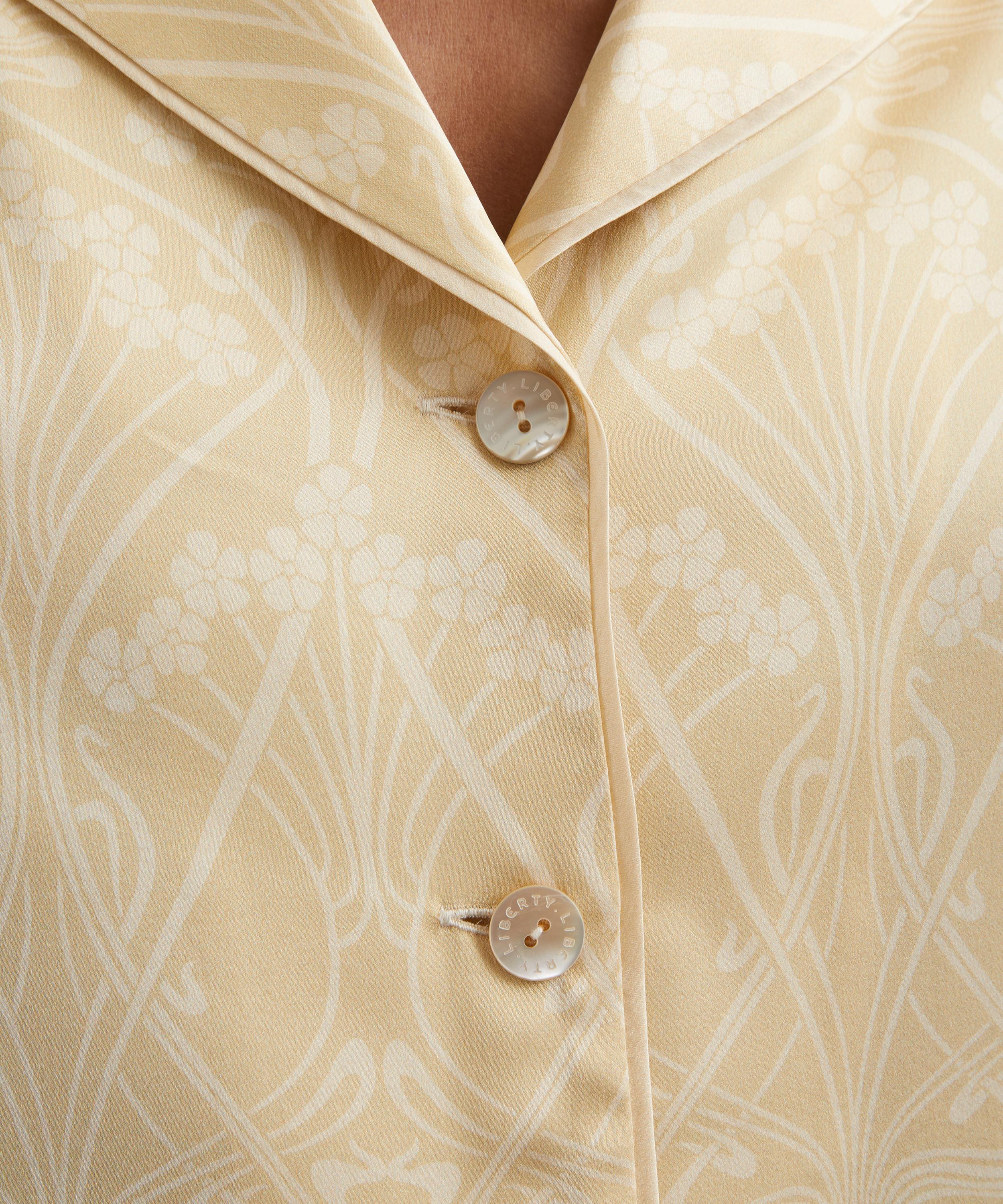 Liberty - Nouveau Ianthe Silk-Satin Pyjama Set image number 4