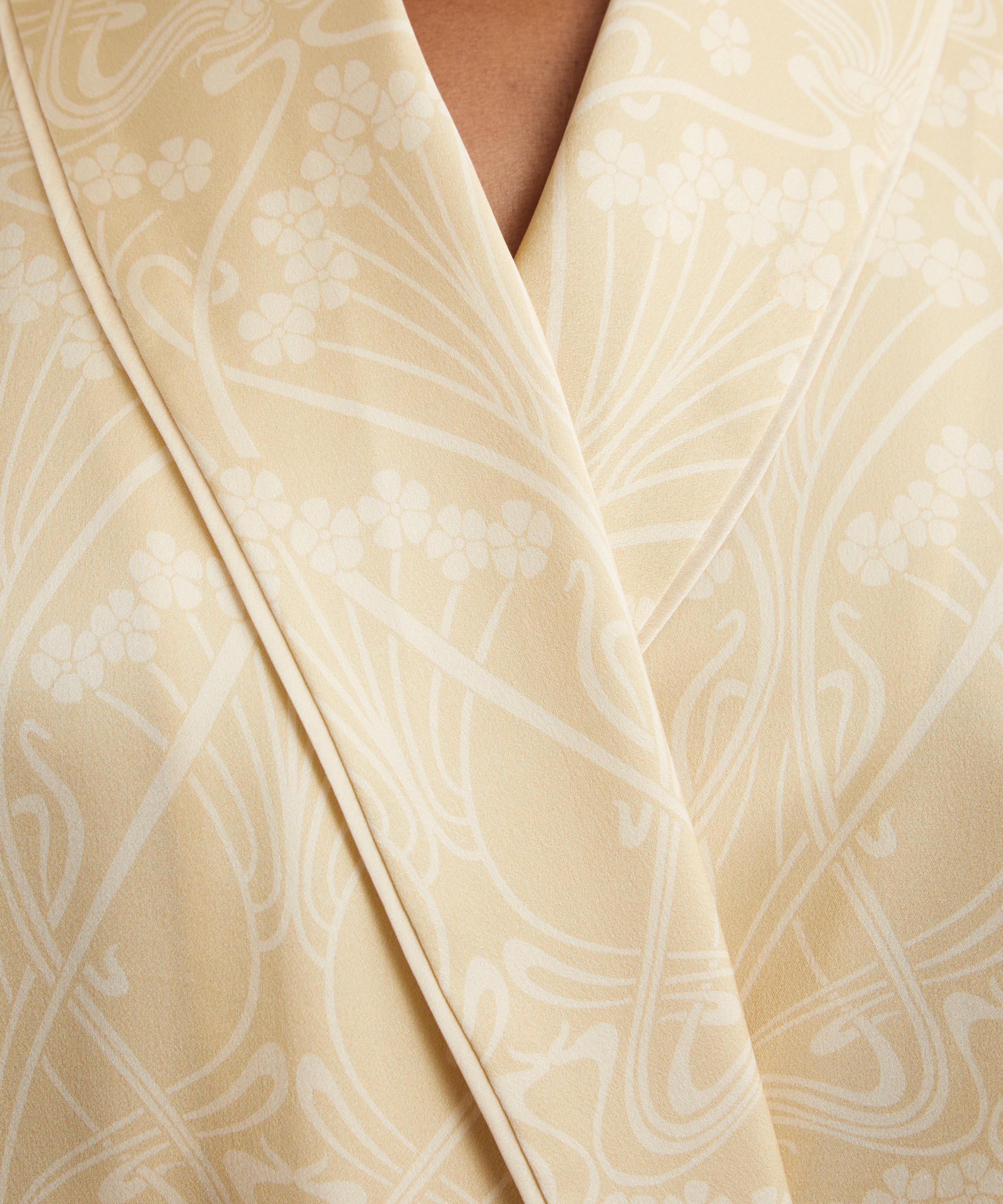 Liberty - Nouveau Ianthe Silk-Satin Robe image number 4