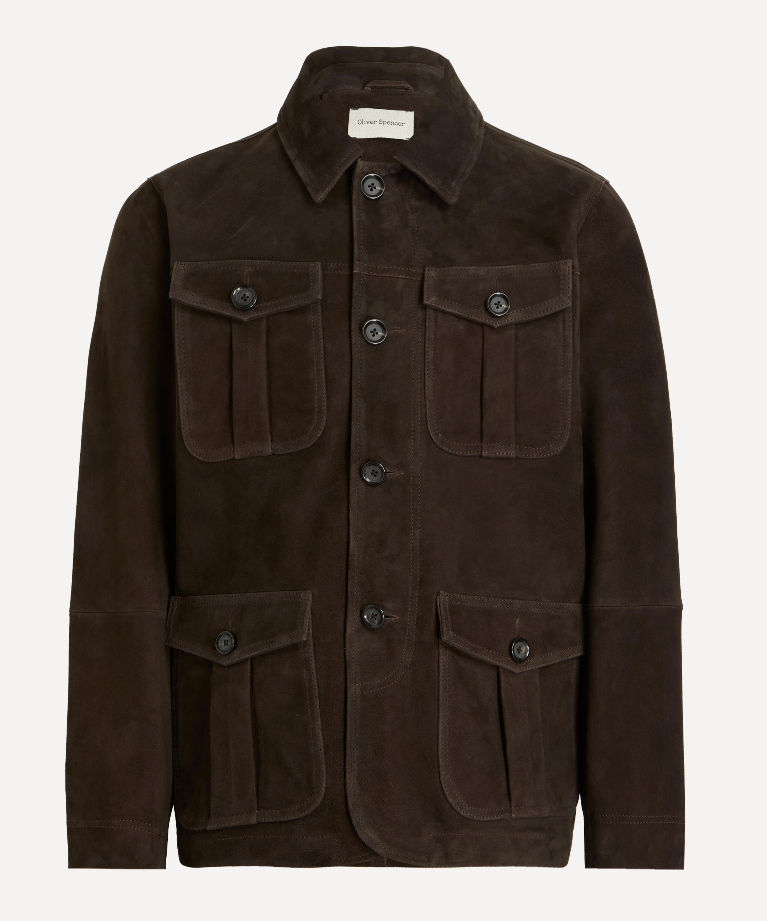 Oliver Spencer - Shawcross Chocolate Brown Suede Jacket
