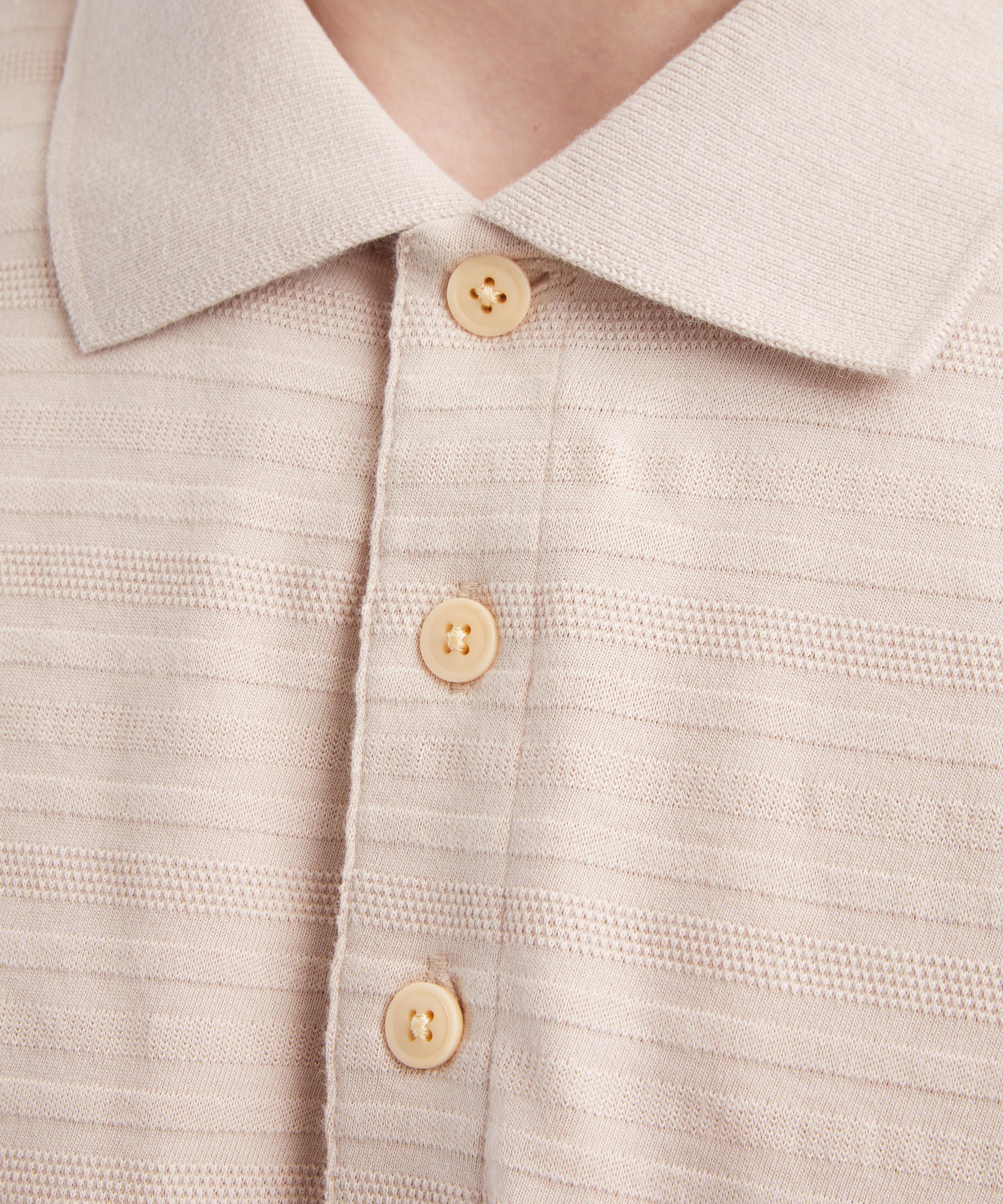 Oliver Spencer - Glendale Striped Knit Polo image number 4