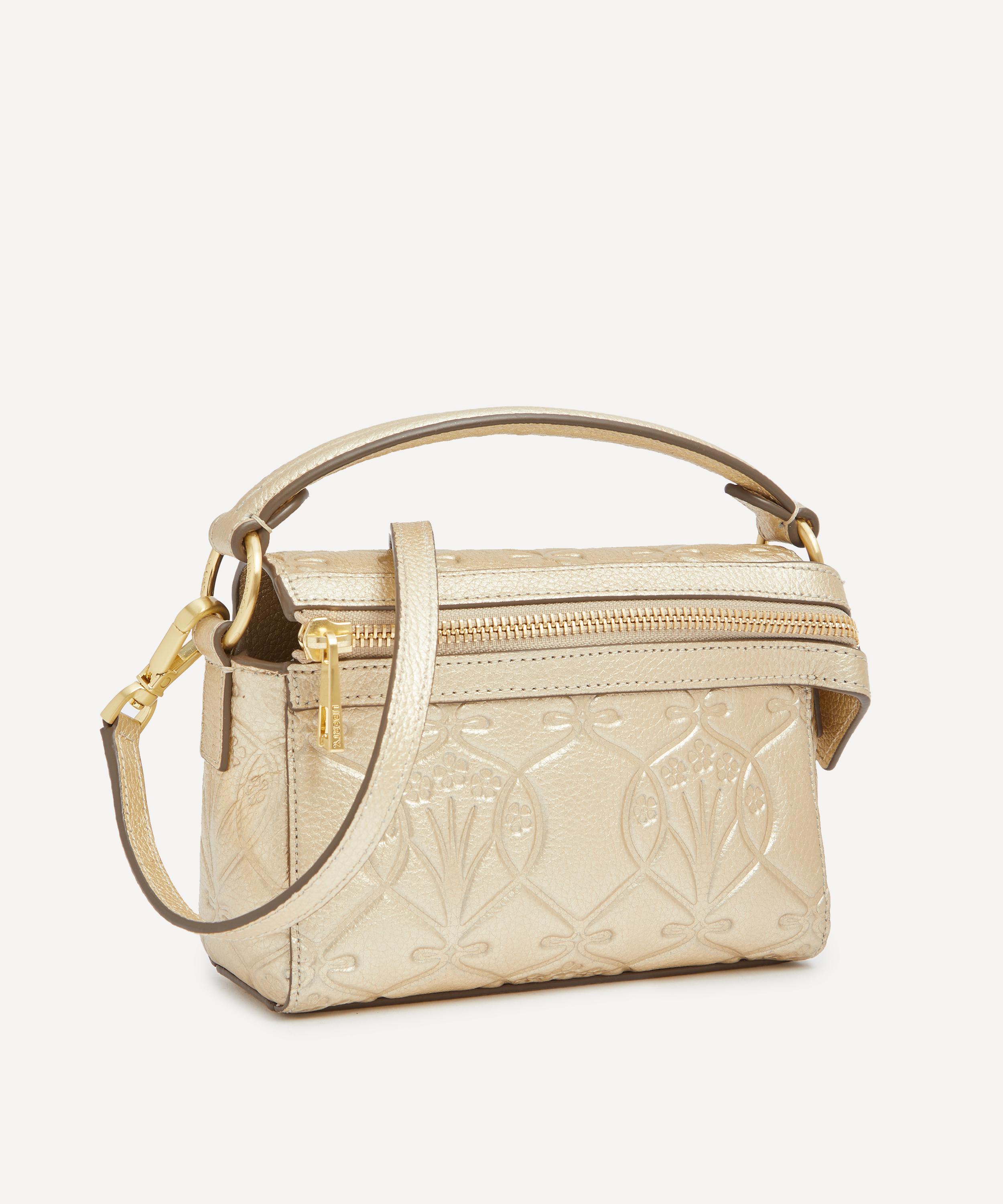 Liberty - Iphis Gold Embossed Nano Valise Crossbody Bag image number 1