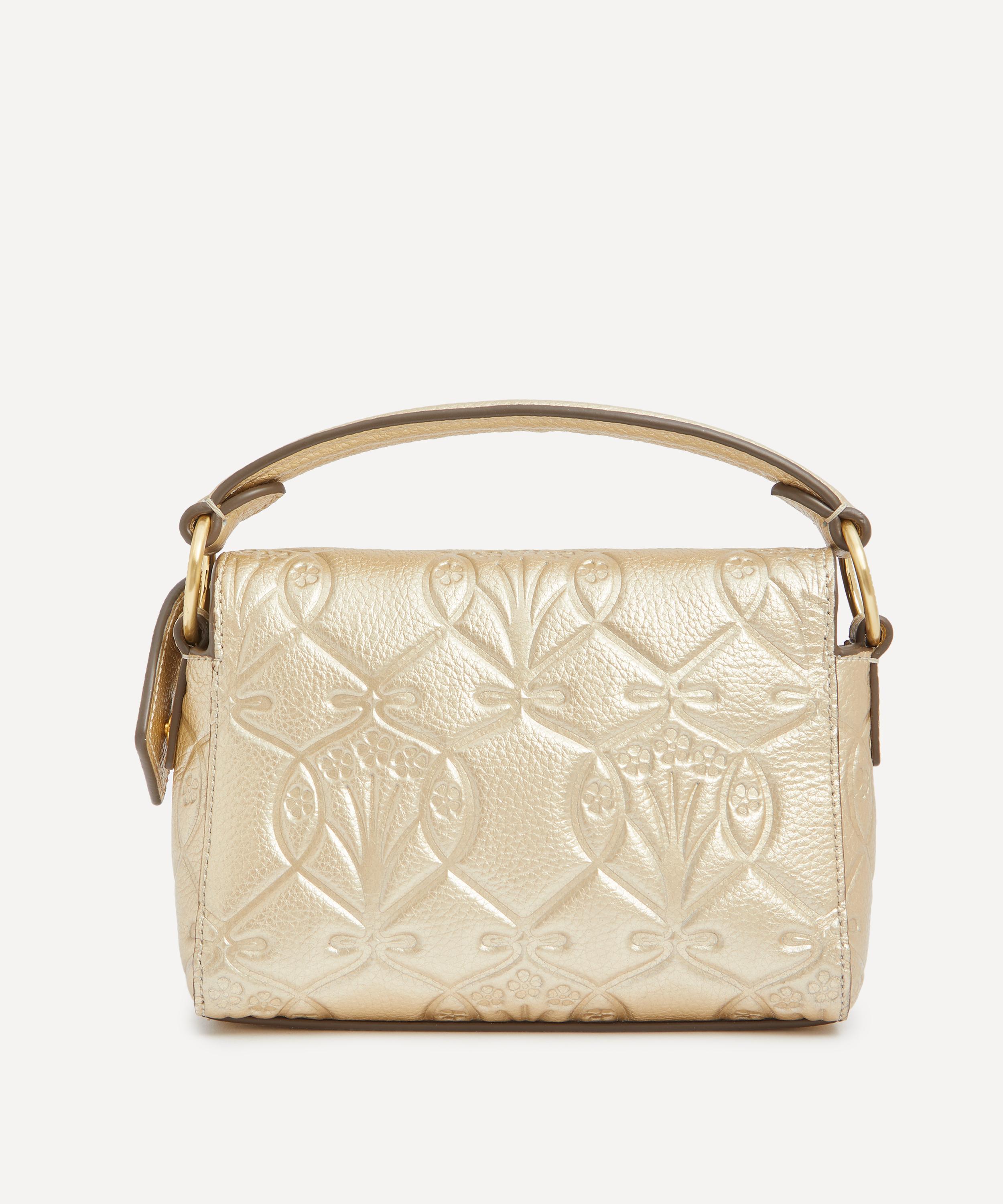 Liberty - Iphis Gold Embossed Nano Valise Crossbody Bag image number 2