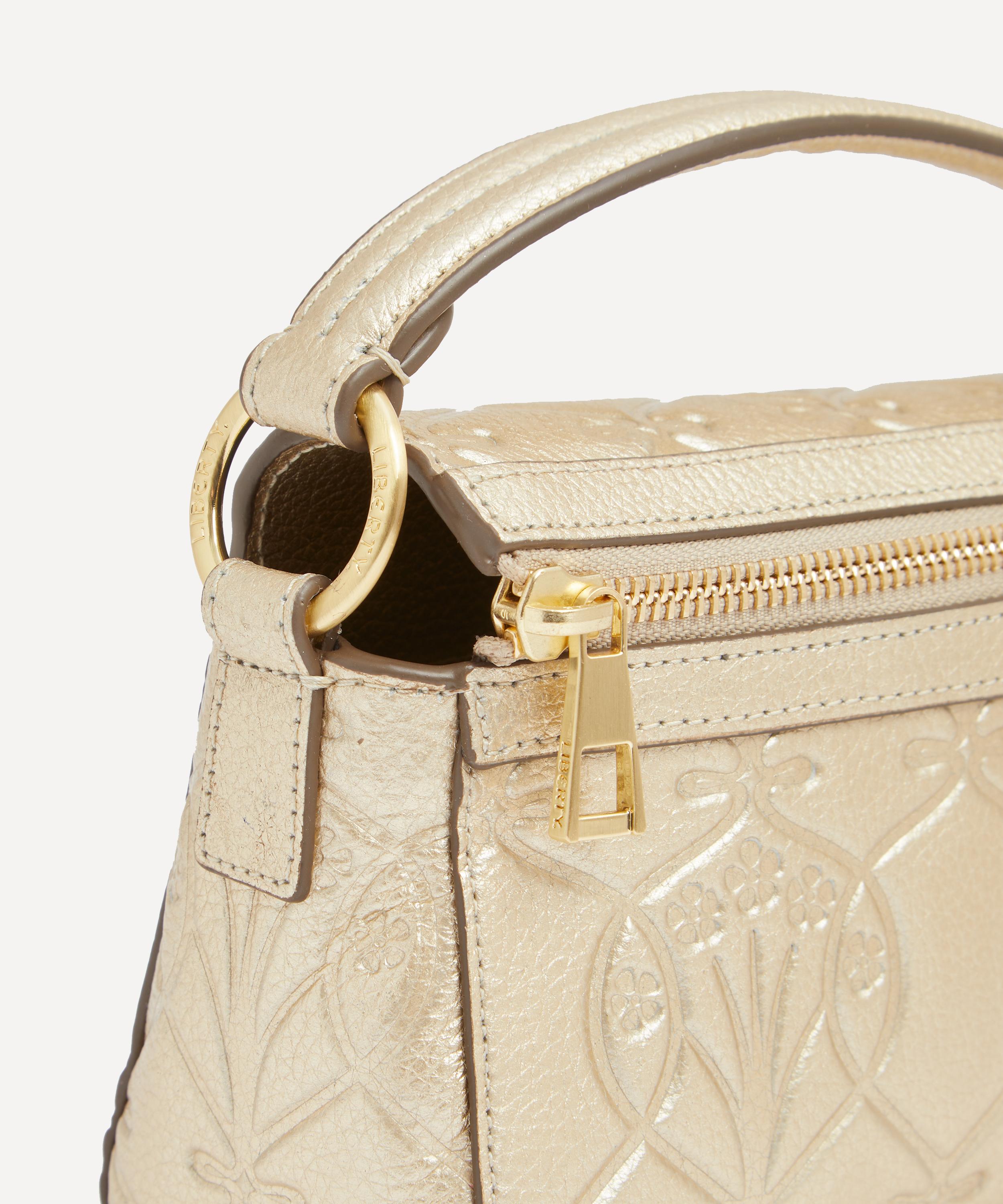 Liberty - Iphis Gold Embossed Nano Valise Crossbody Bag image number 3