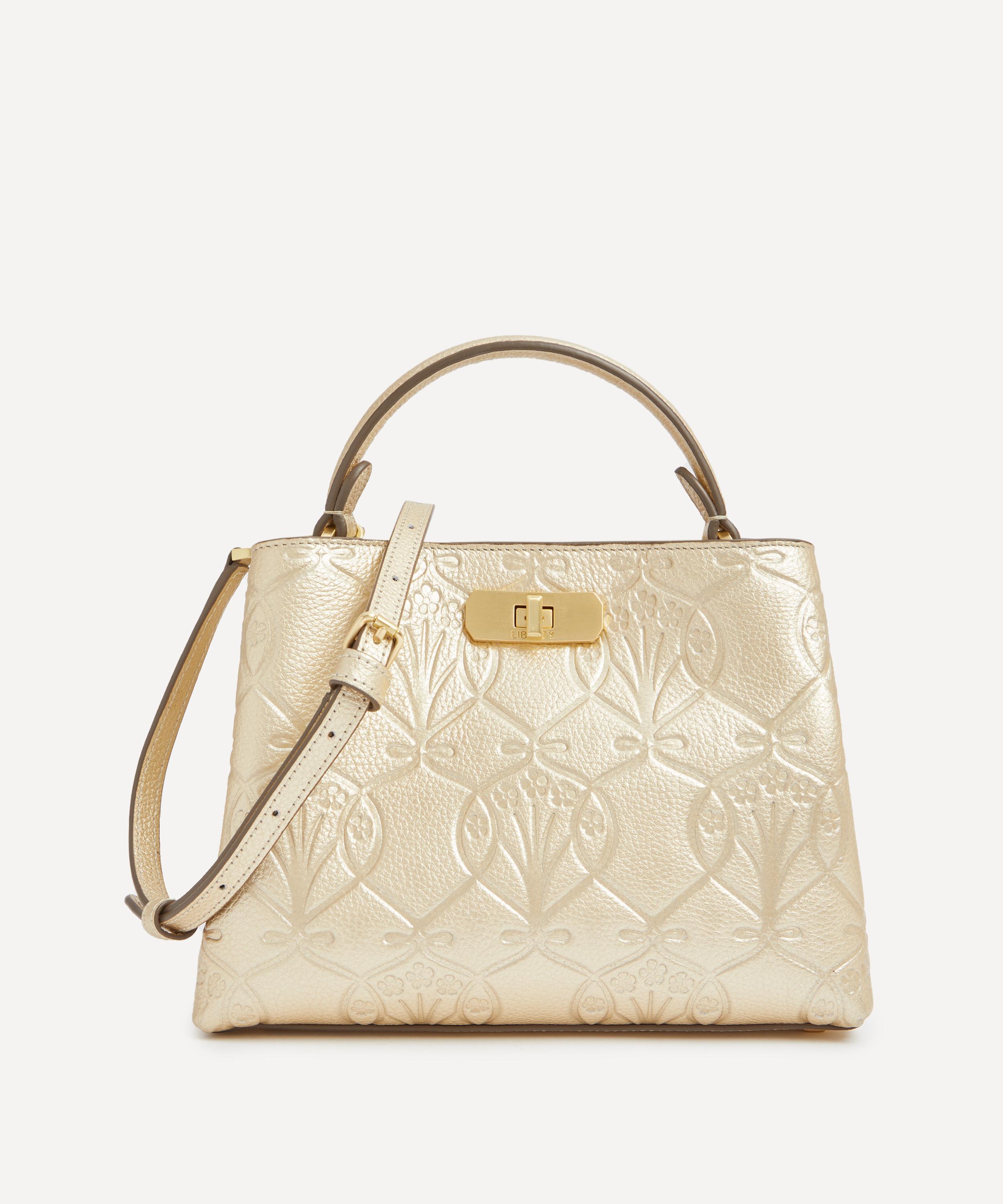 Liberty - Iphis Gold Embossed Burlington Mini Top Handle Bag