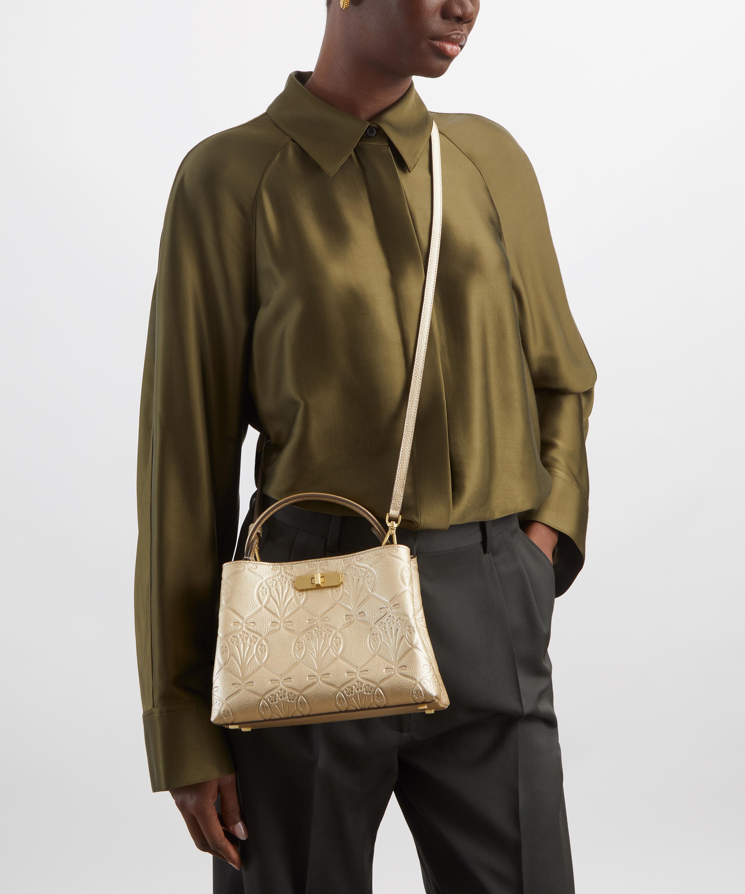 Liberty - Iphis Gold Embossed Burlington Mini Top Handle Bag image number 1