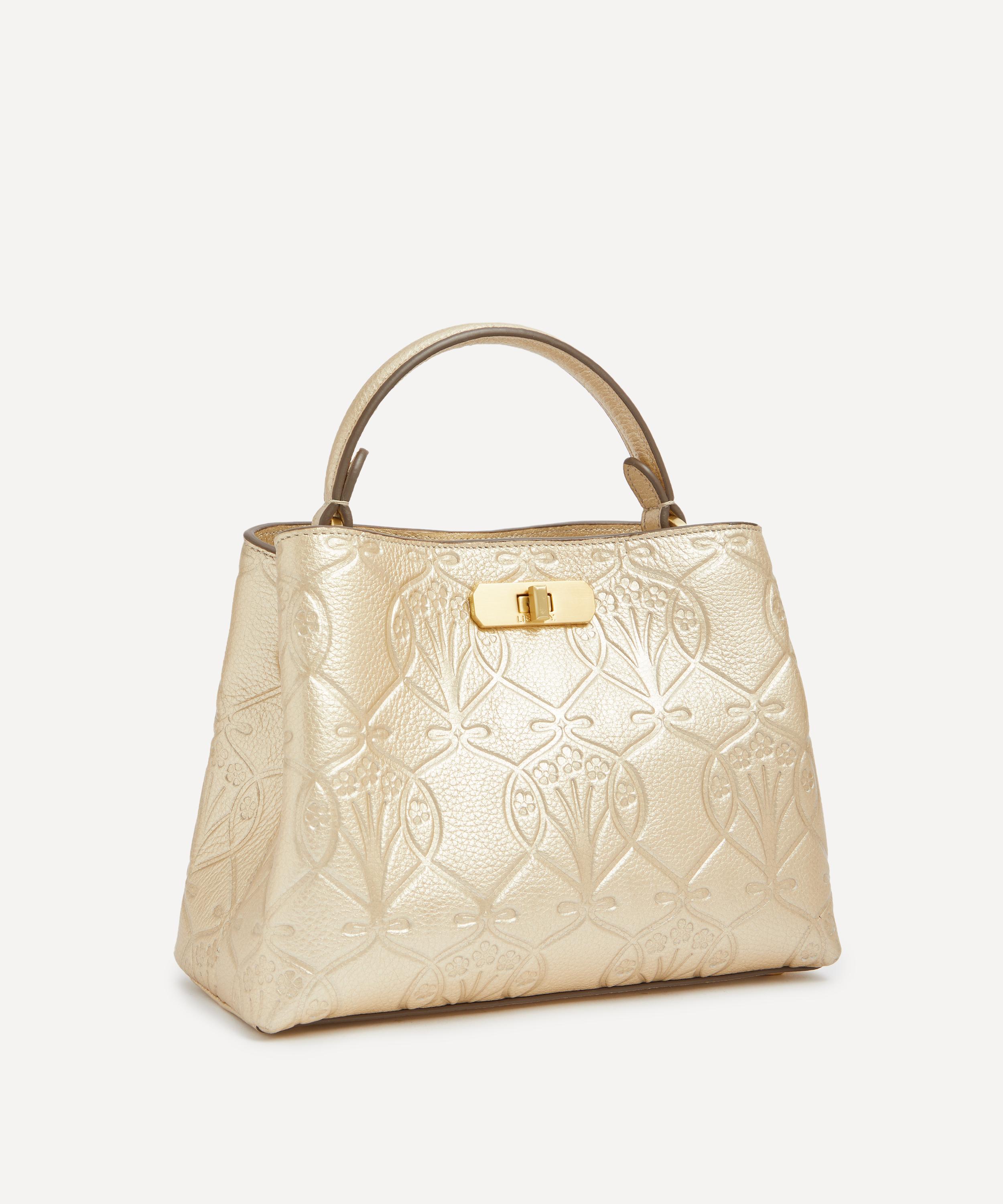 Liberty - Iphis Gold Embossed Burlington Mini Top Handle Bag image number 1