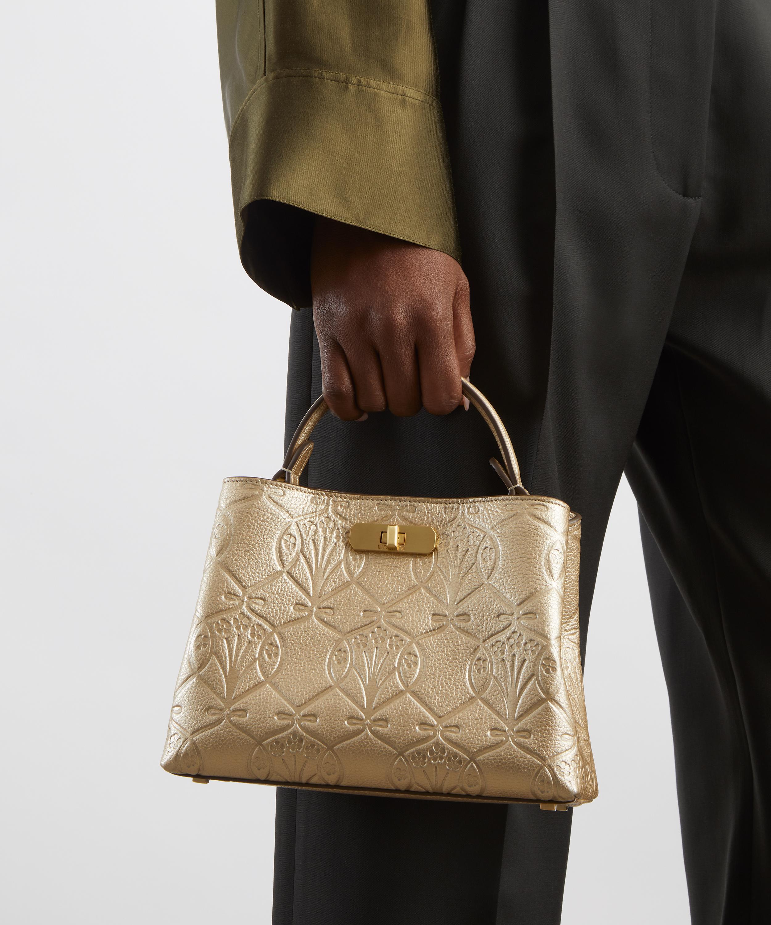 Liberty - Iphis Gold Embossed Burlington Mini Top Handle Bag image number 6