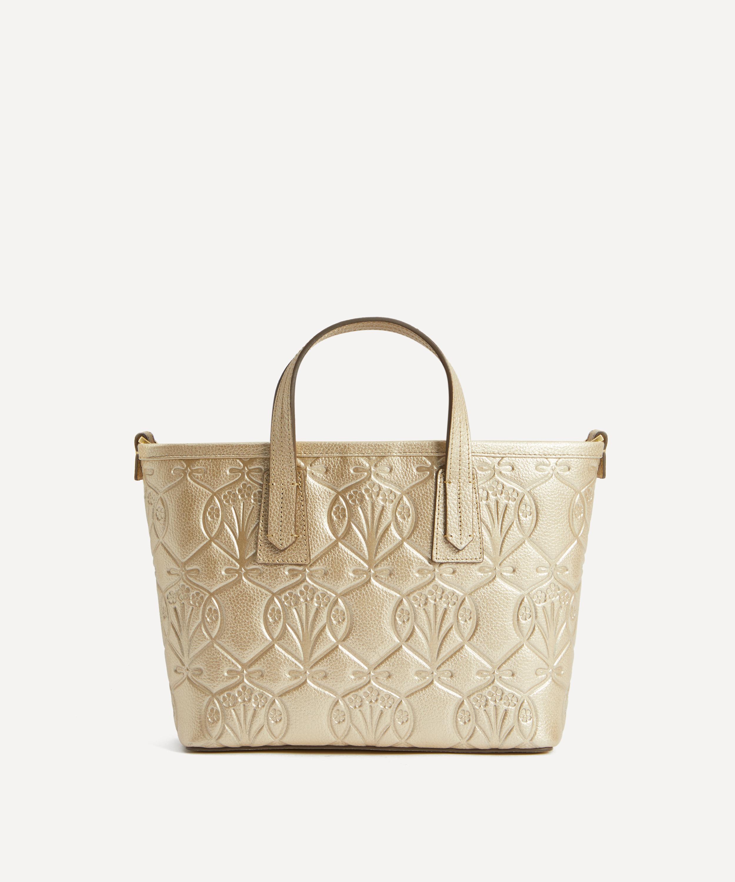 Liberty - Iphis Gold Embossed Mini Marlborough Tote Bag image number 2