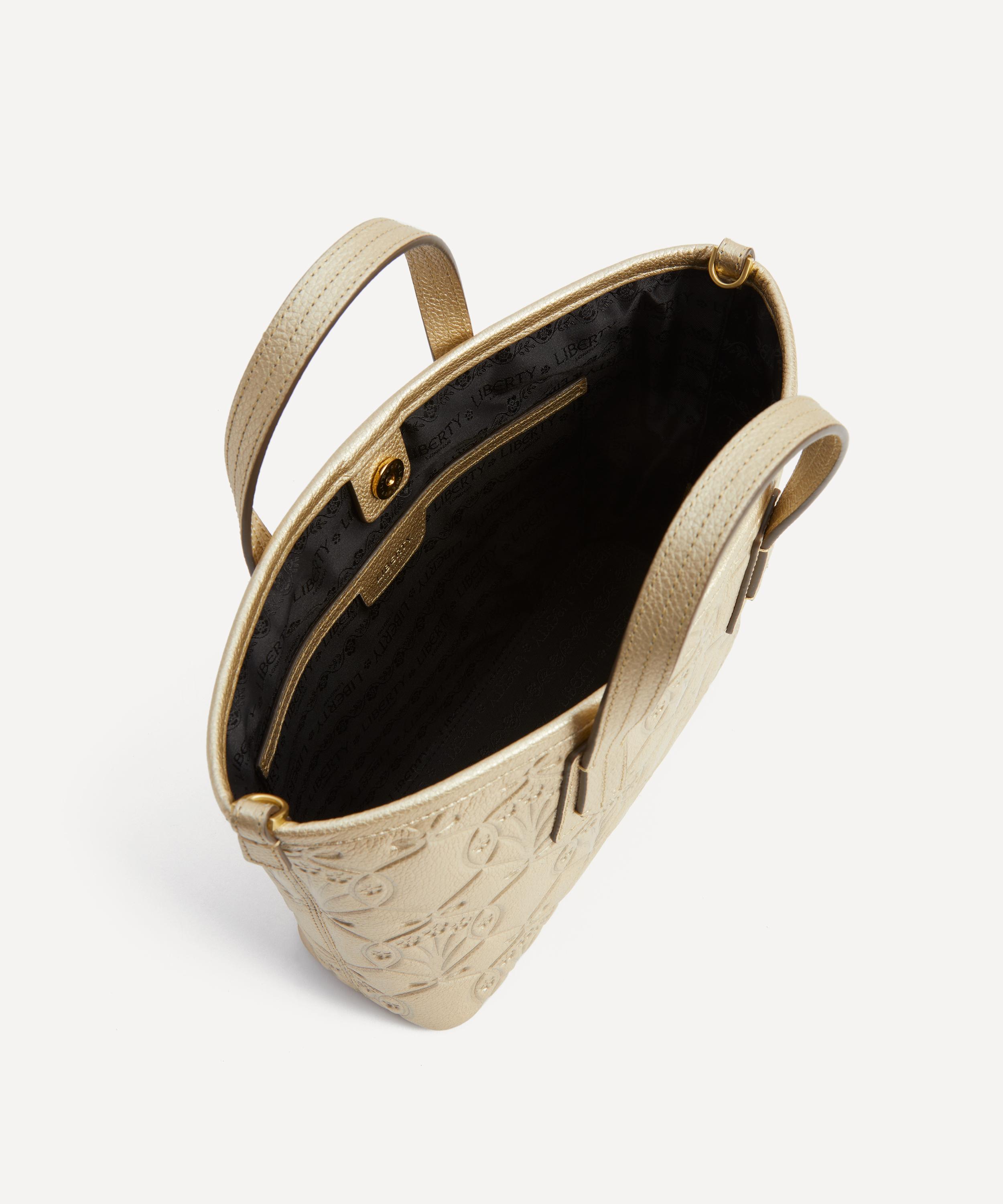 Liberty - Iphis Gold Embossed Mini Marlborough Tote Bag image number 4