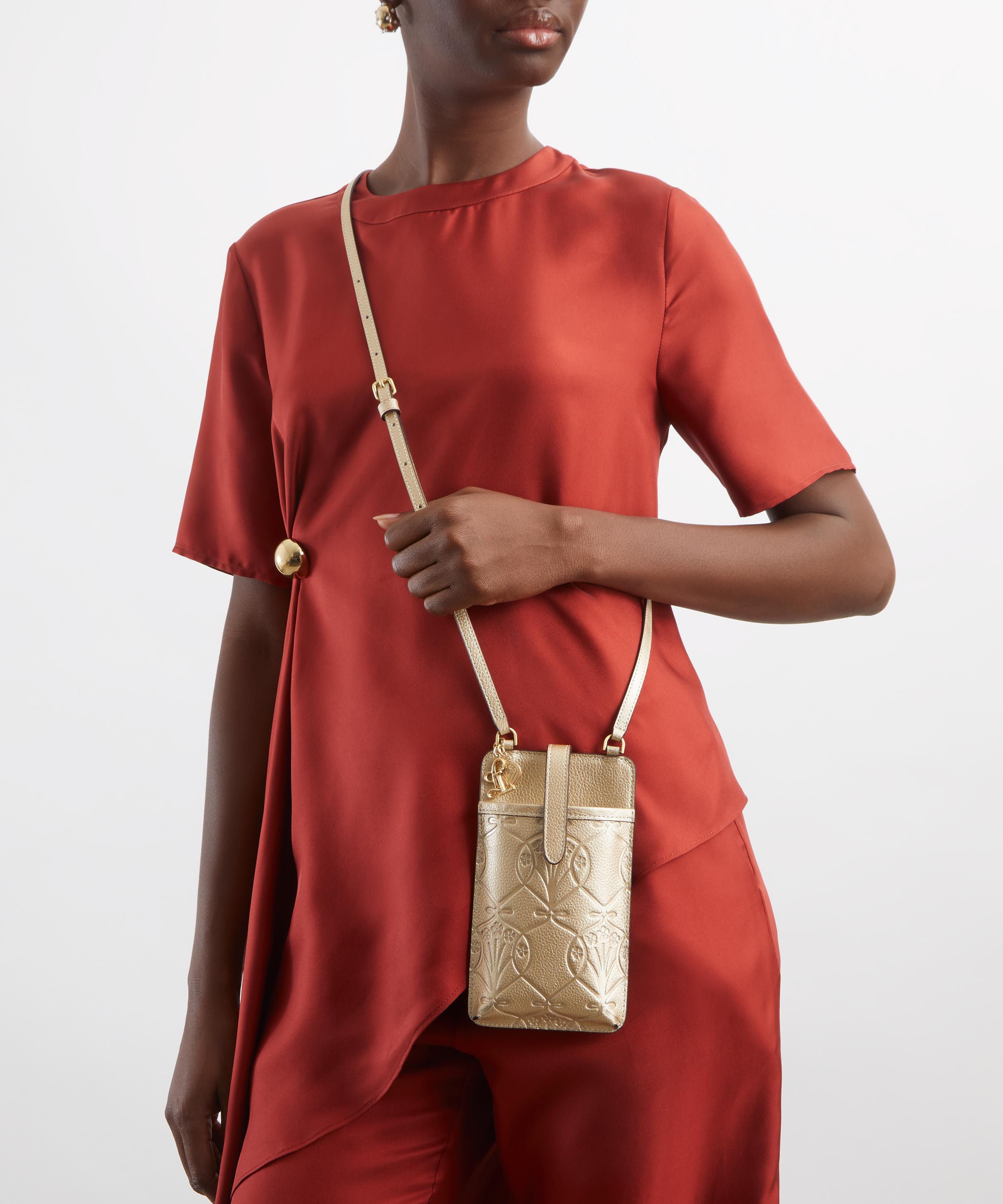 Liberty - Iphis Gold Embossed Phone Pouch image number 1