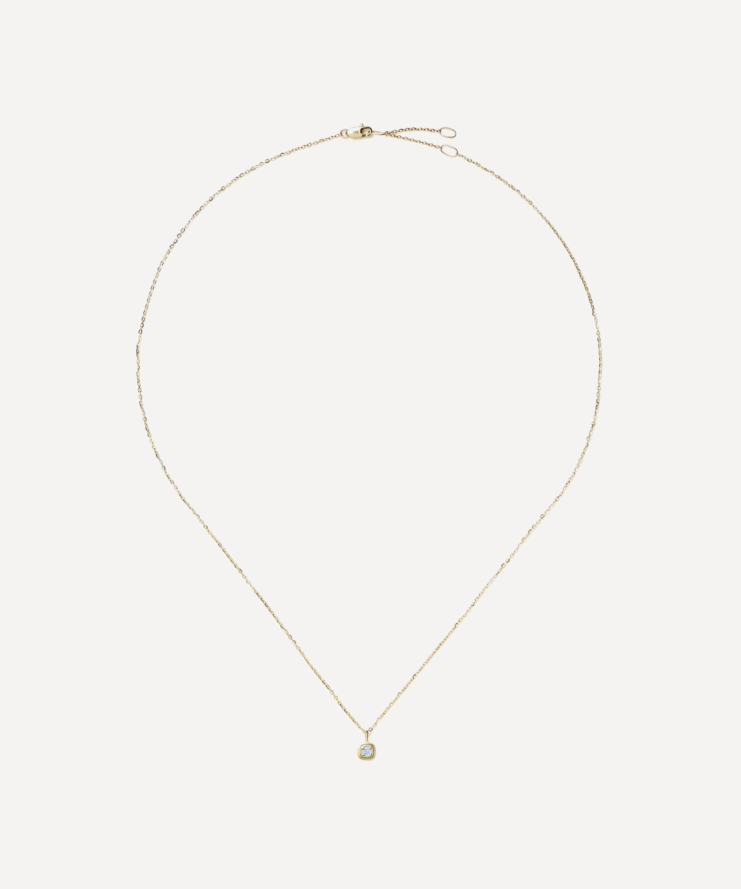 Missoma - 14ct Gold Fine June Birthstone Pendant Necklace image number 1