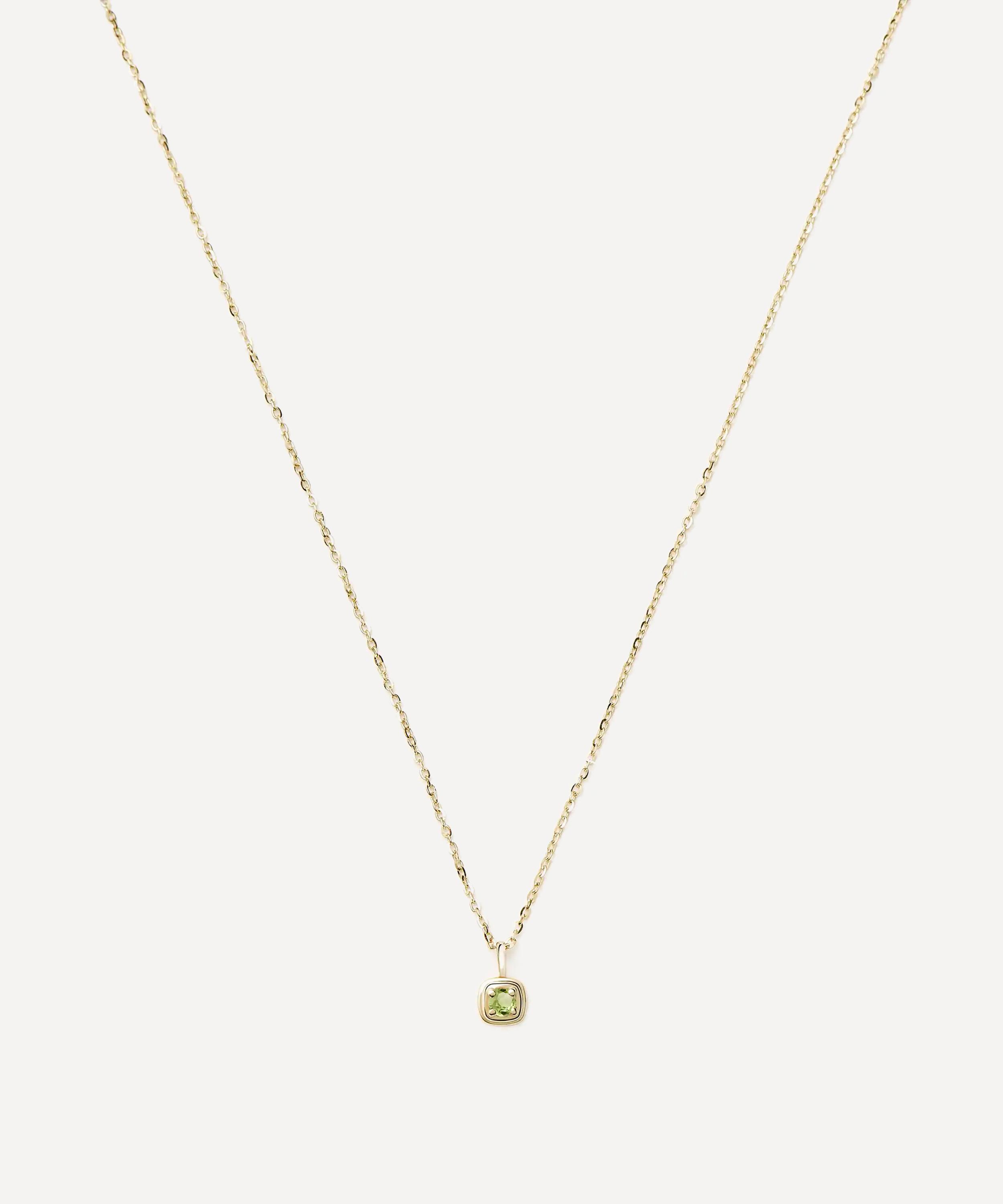 Missoma - 14ct Gold Fine August Birthstone Pendant Necklace