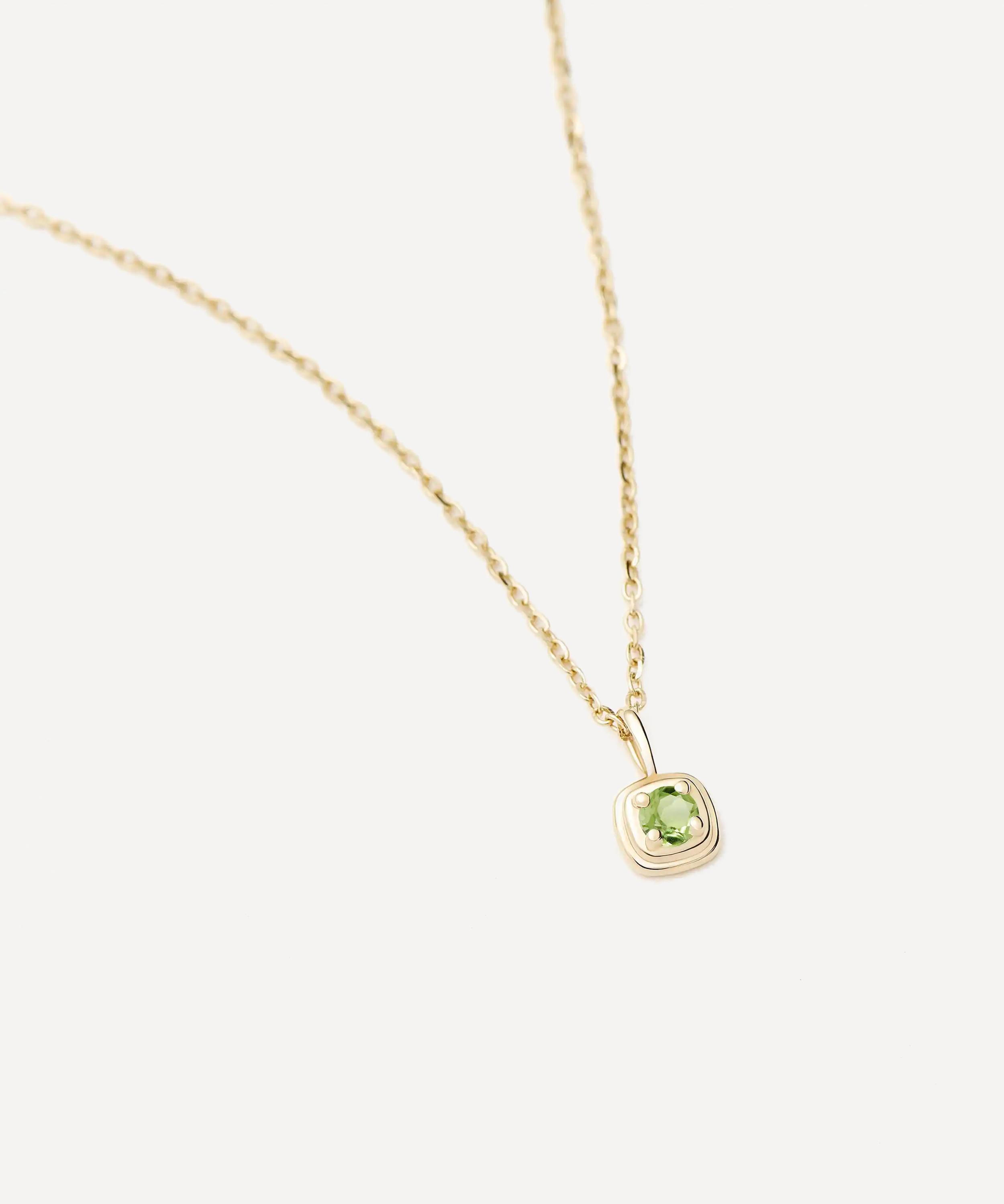 Missoma - 14ct Gold Fine August Birthstone Pendant Necklace image number 2