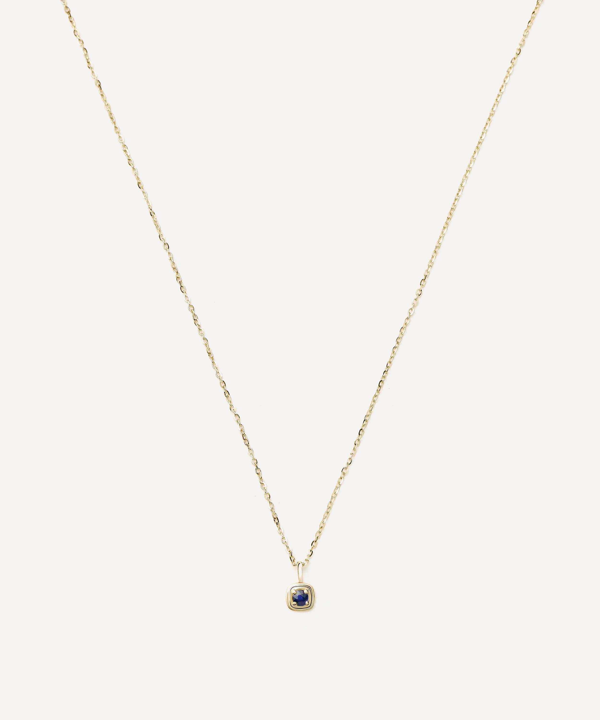 Missoma - 14ct Gold Fine September Birthstone Pendant Necklace
