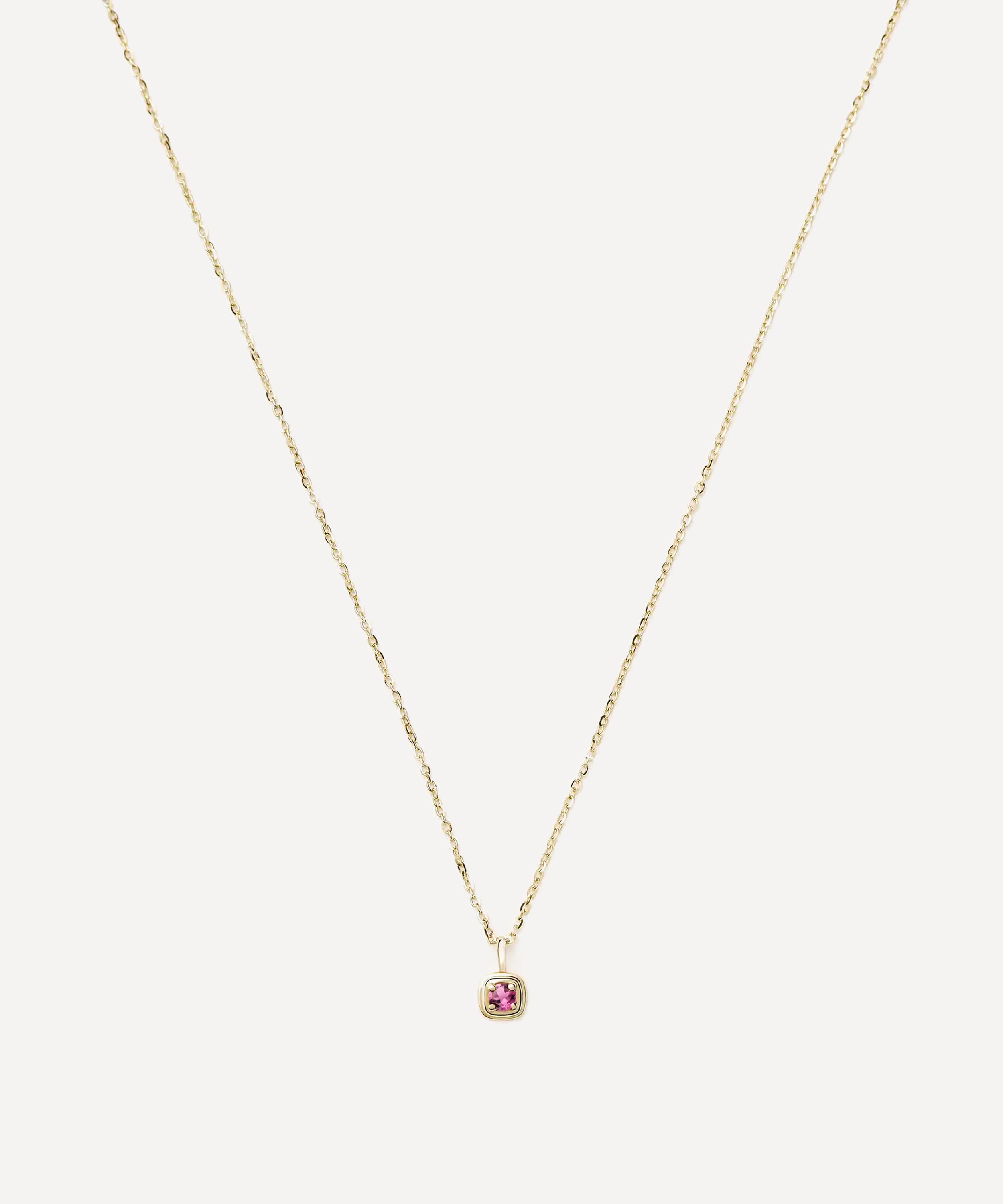 Missoma - 14ct Gold Fine October Birthstone Pendant Necklace