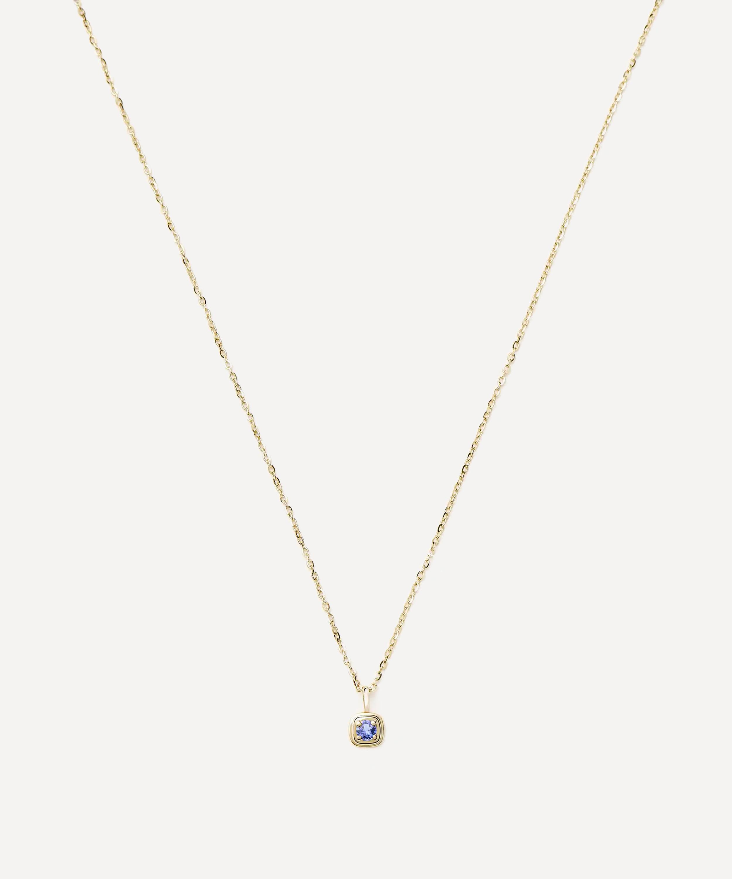 Missoma - 14ct Gold Fine December Birthstone Pendant Necklace