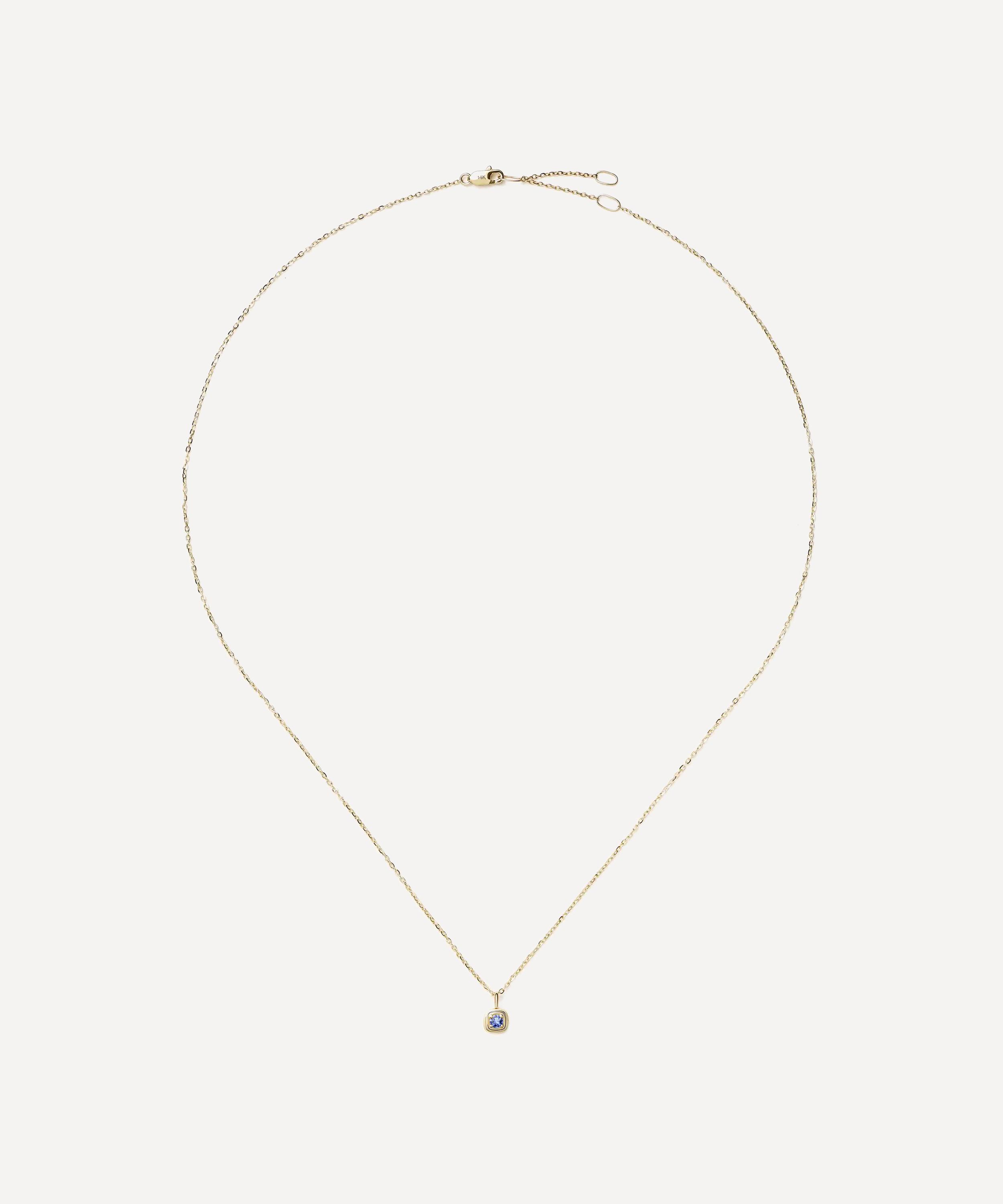 Missoma - 14ct Gold Fine December Birthstone Pendant Necklace image number 1