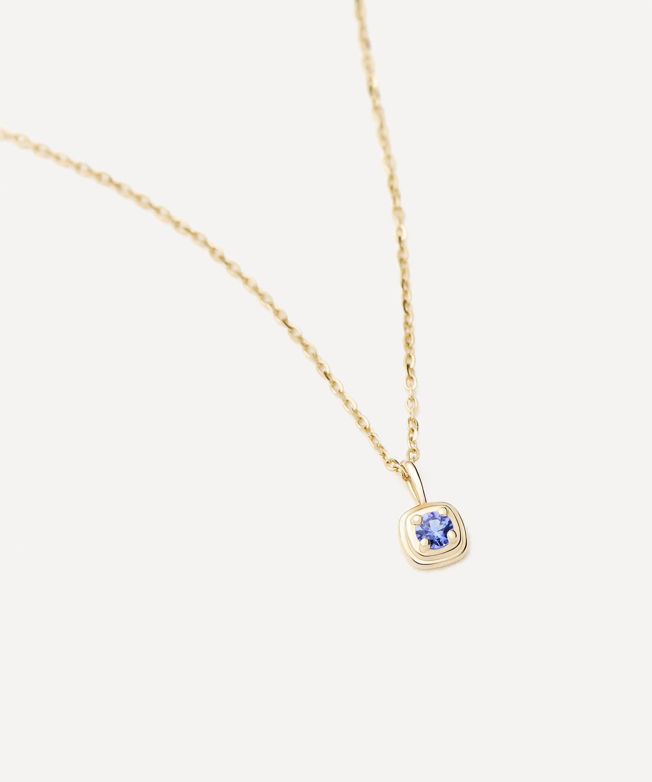 Missoma - 14ct Gold Fine December Birthstone Pendant Necklace image number 2