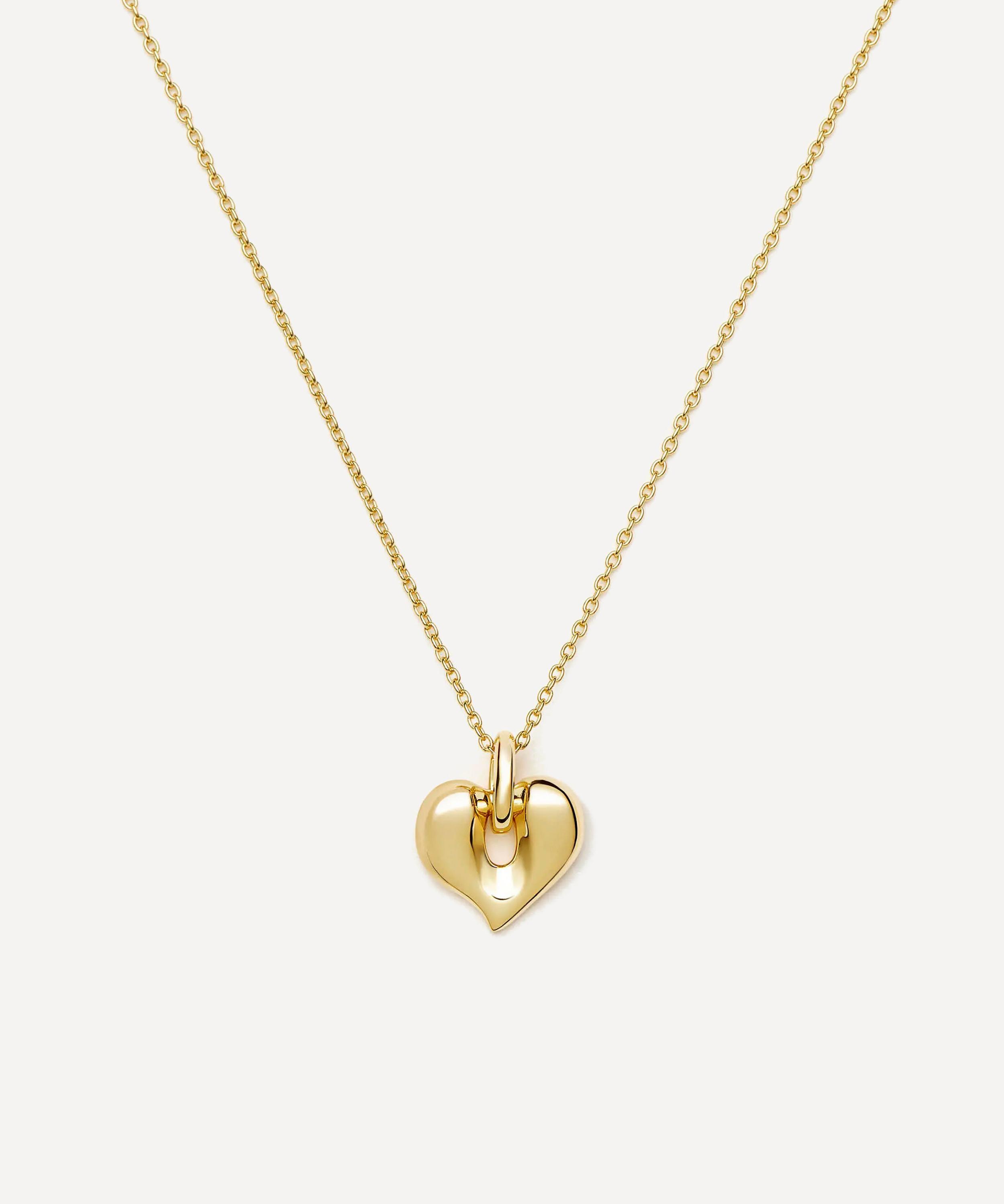 Missoma - 18ct Gold-Plated Molten Heart Pendant Necklace