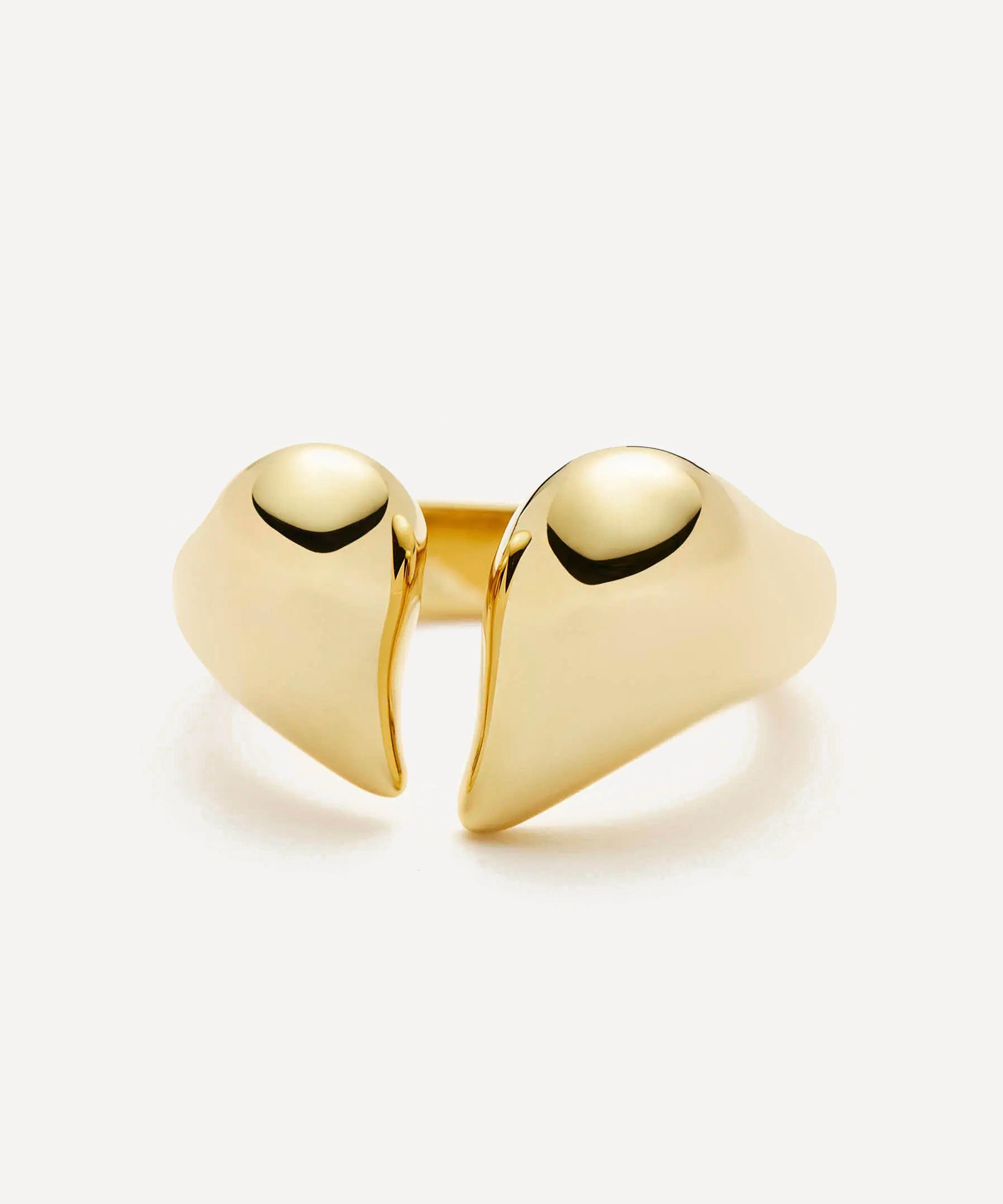 Missoma - 18ct Gold-Plated Molten Heartbreaker Statement Ring image number 2