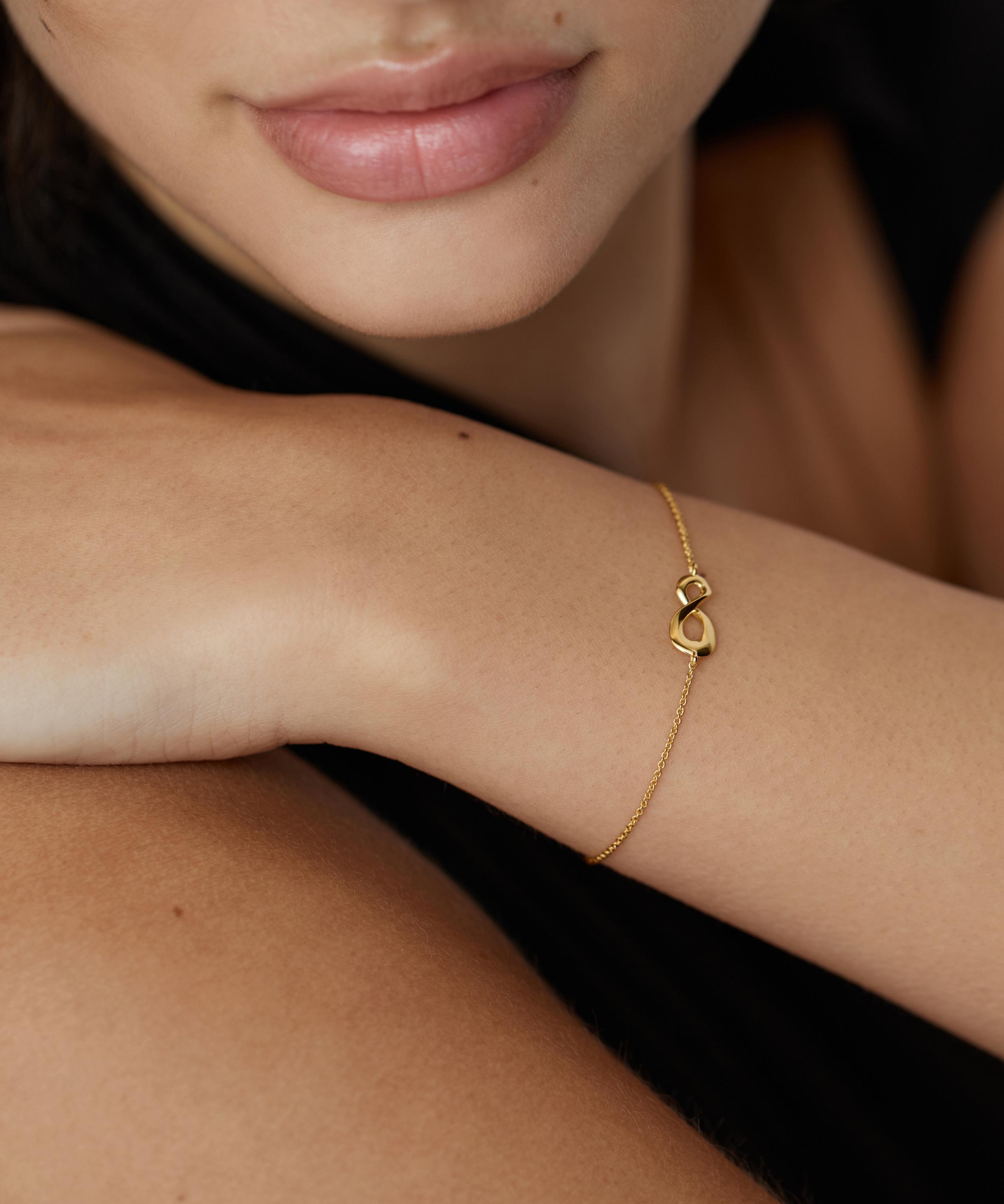 Monica Vinader - 18ct Gold-Plated Vermeil Silver Infinity Chain Bracelet image number 1