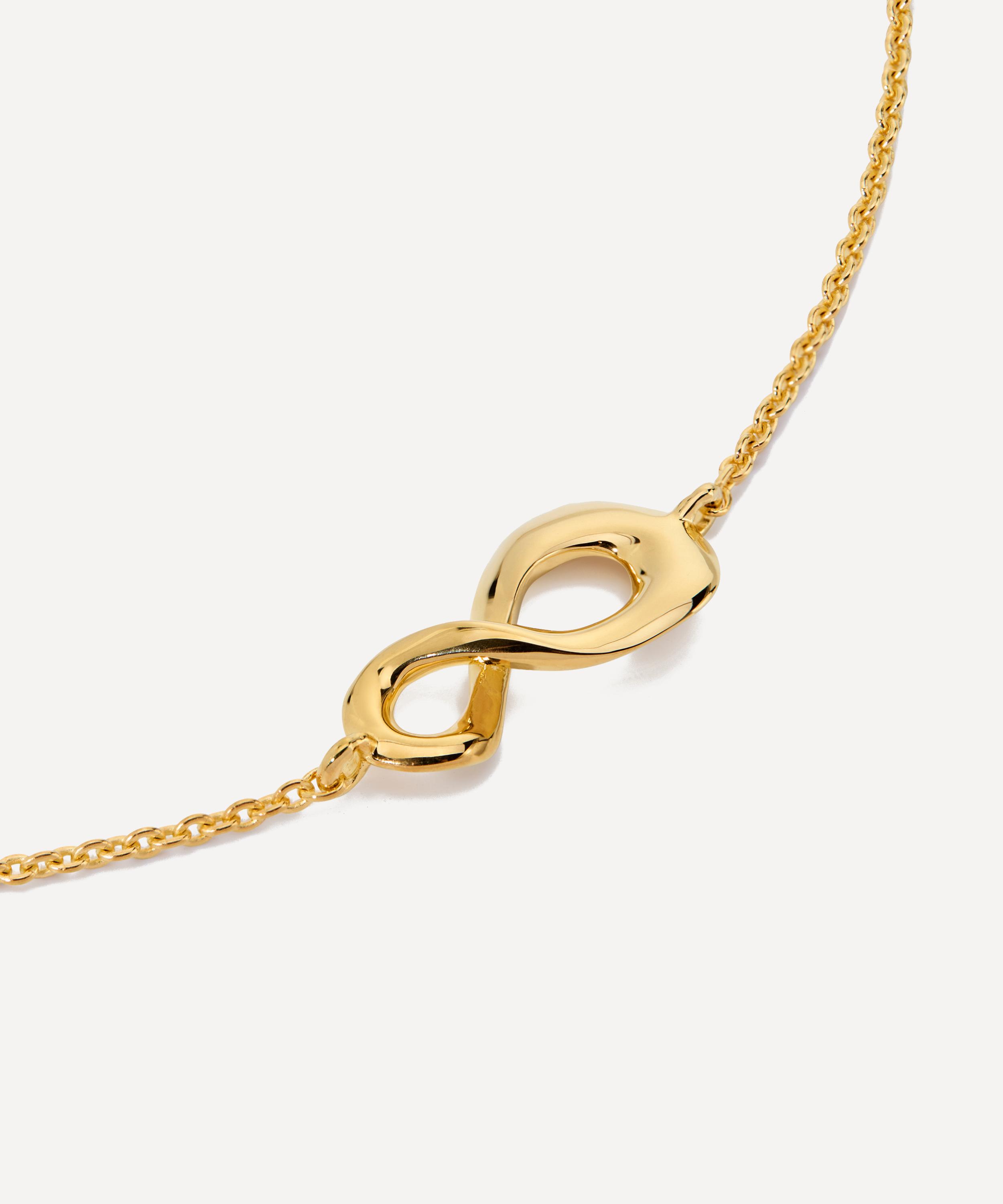 Monica Vinader - 18ct Gold-Plated Vermeil Silver Infinity Chain Bracelet image number 2