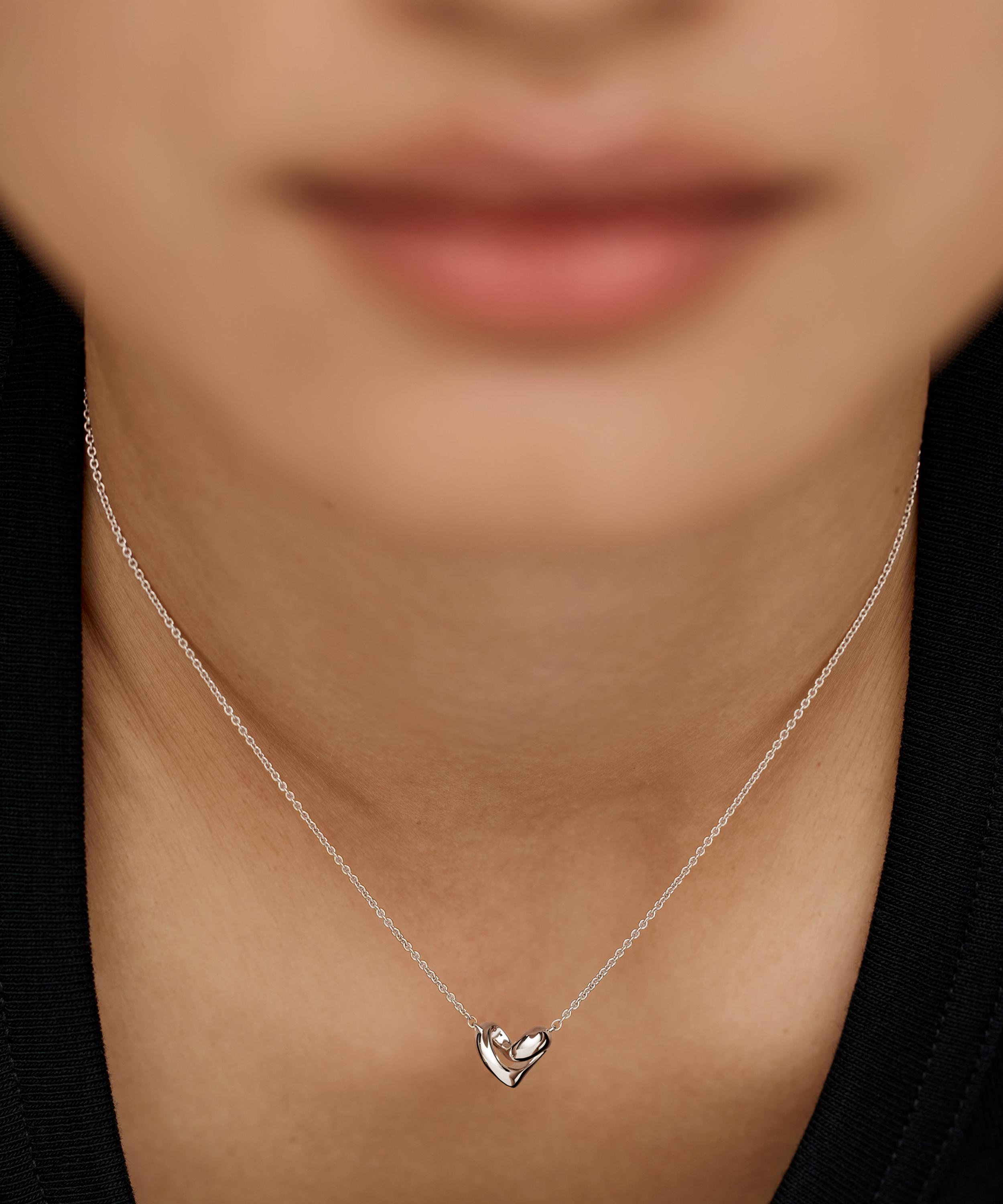 Monica Vinader - Sterling Silver Infinity Heart Small Chain Necklace image number 1